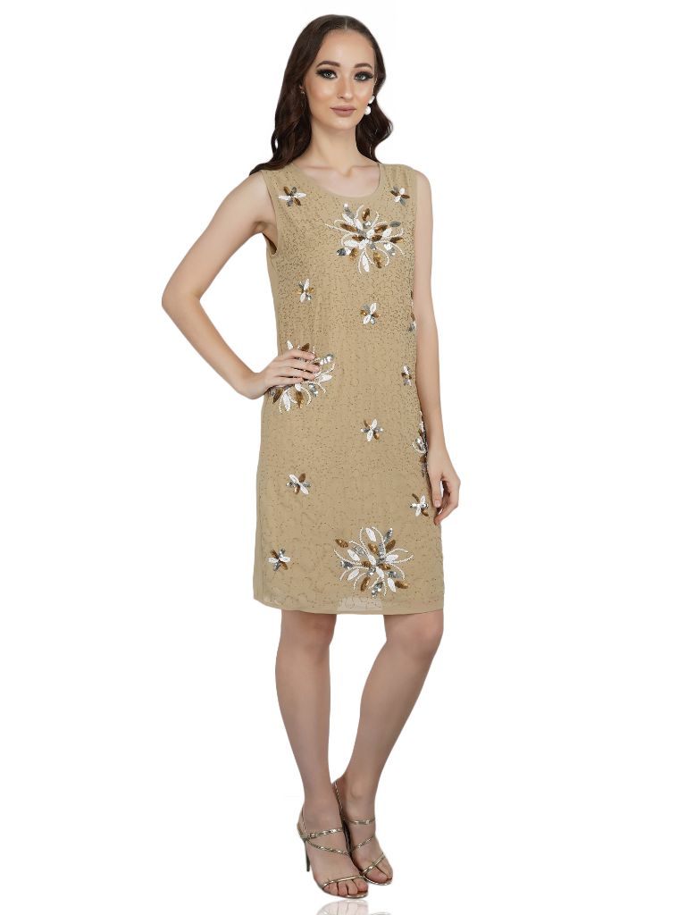 all over beaded mini