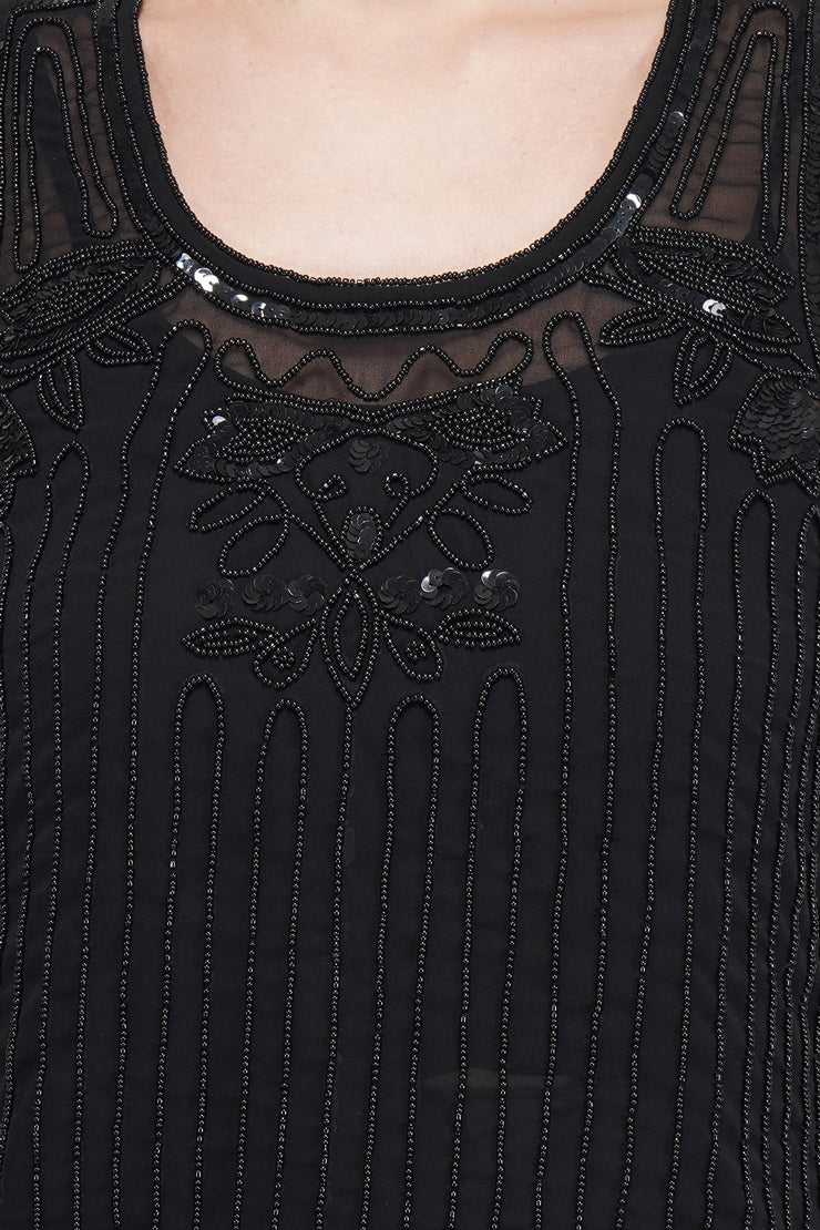 black on black tunic