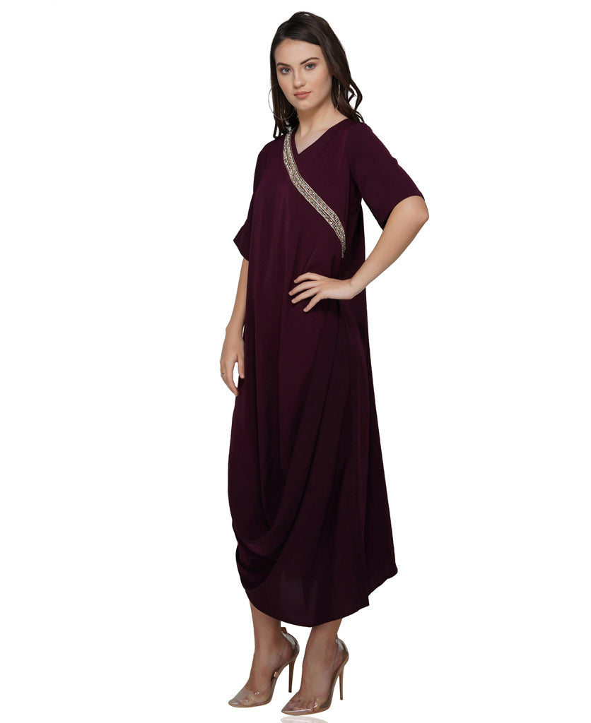 jewel placket dress