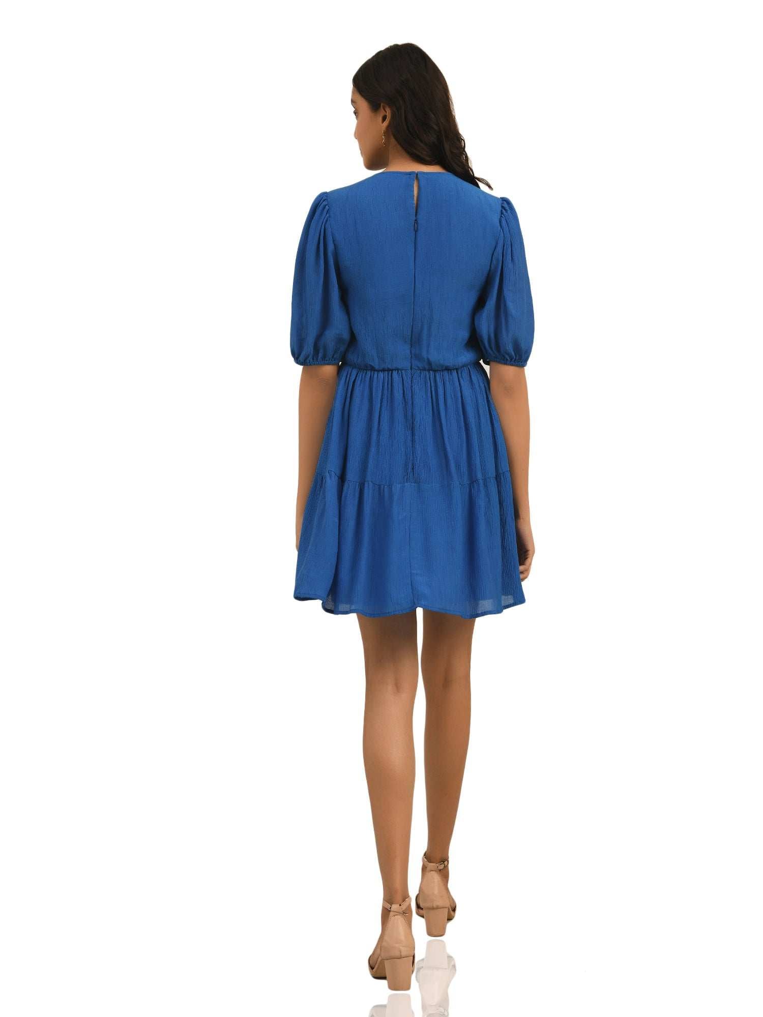 blue tier dress for resort vacay