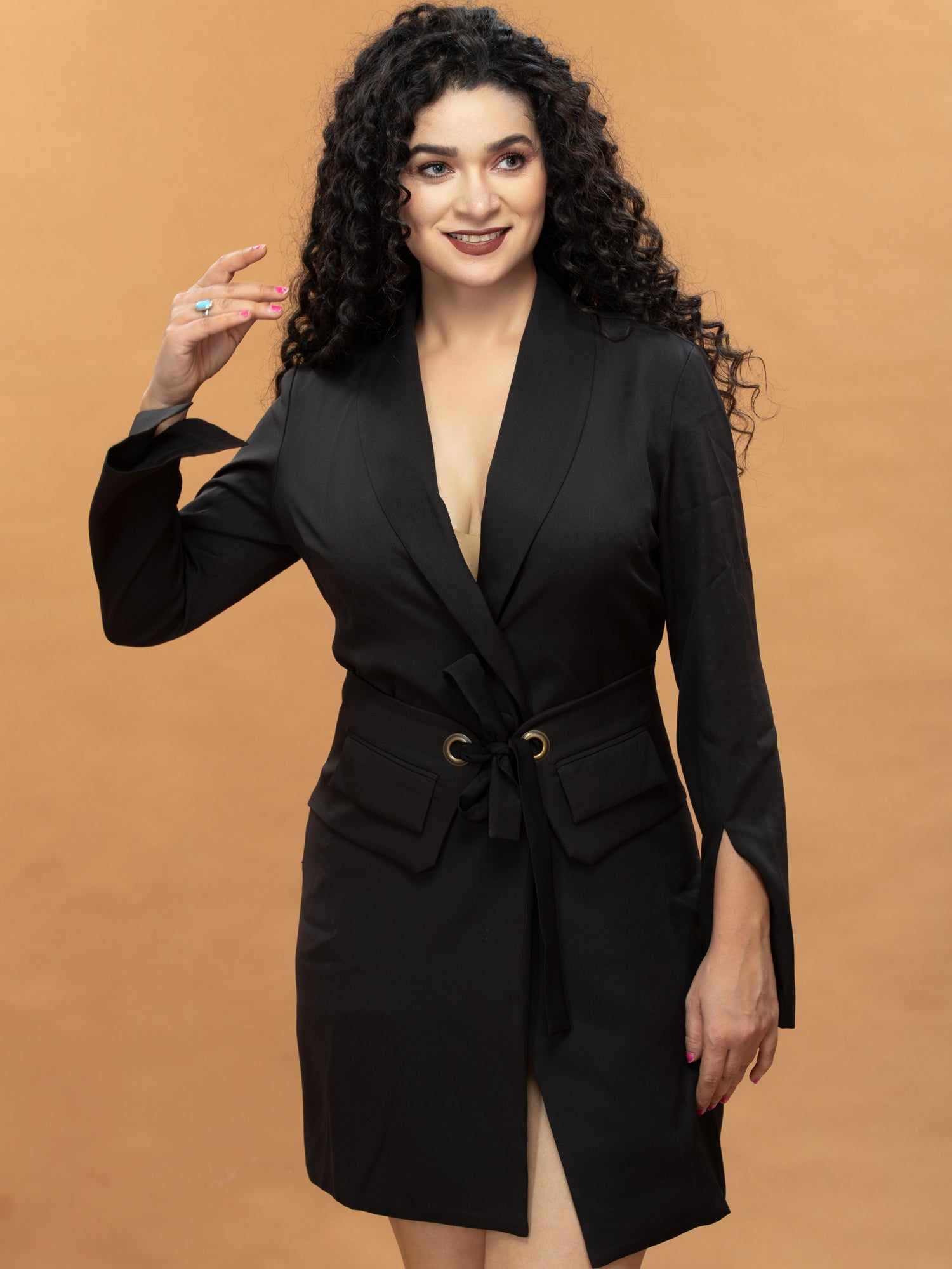 be bossy blazer black dress