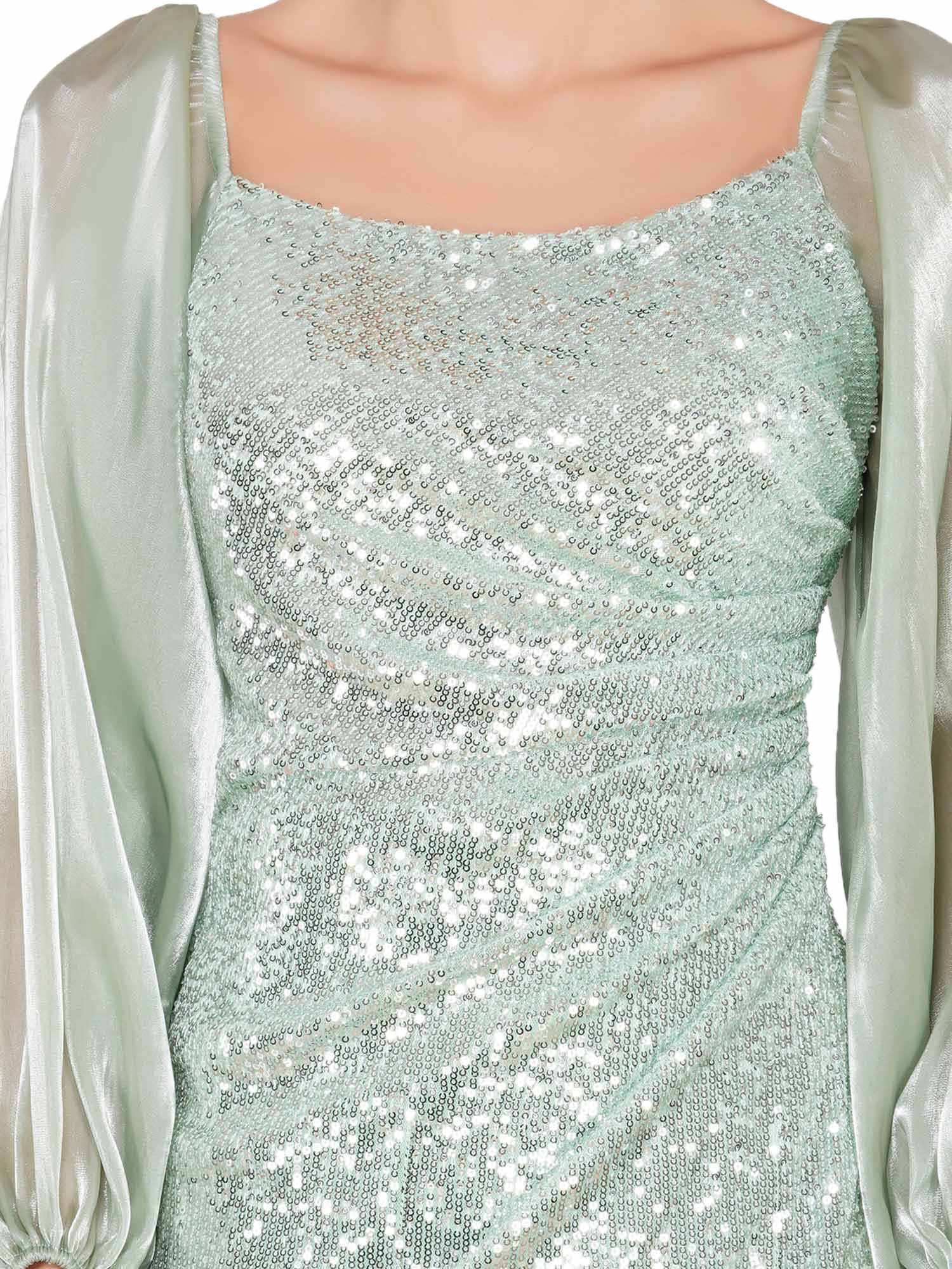 mesh shimmer soul party dress
