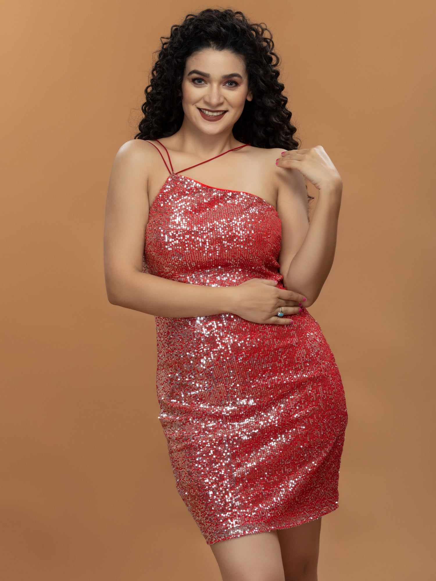 noddle strap bodycon dress