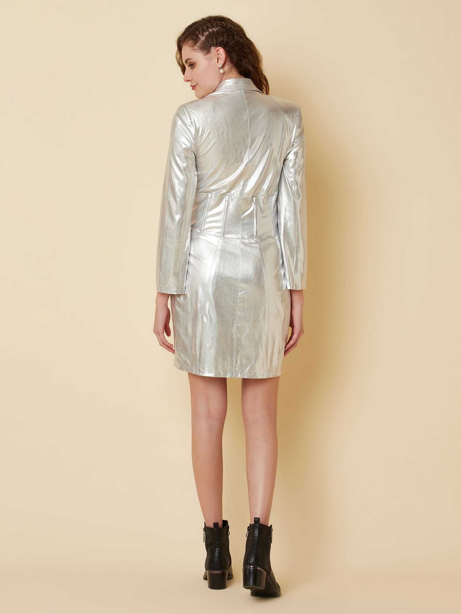 bodycon metallic dress
