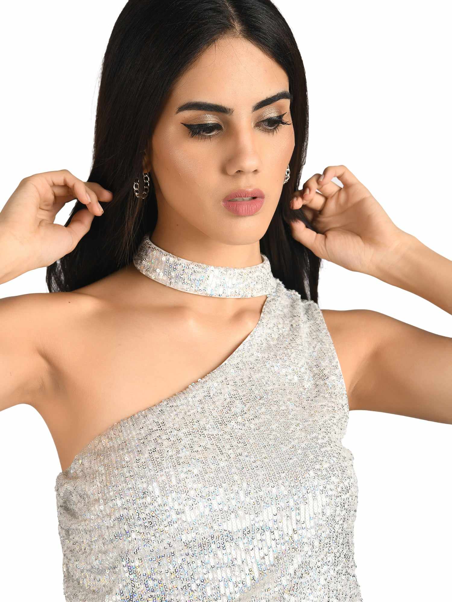 crooked one shoulder dress