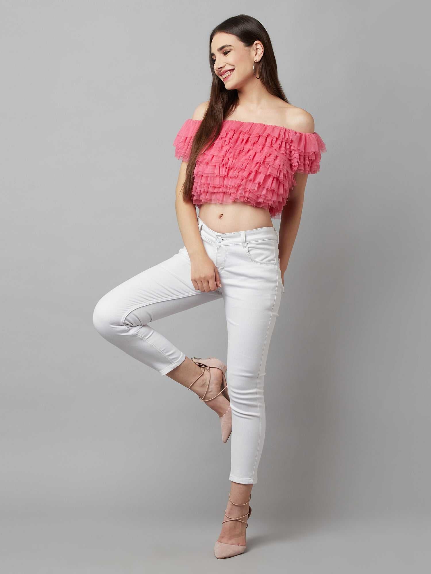 resort vacay multi layer ruffle top