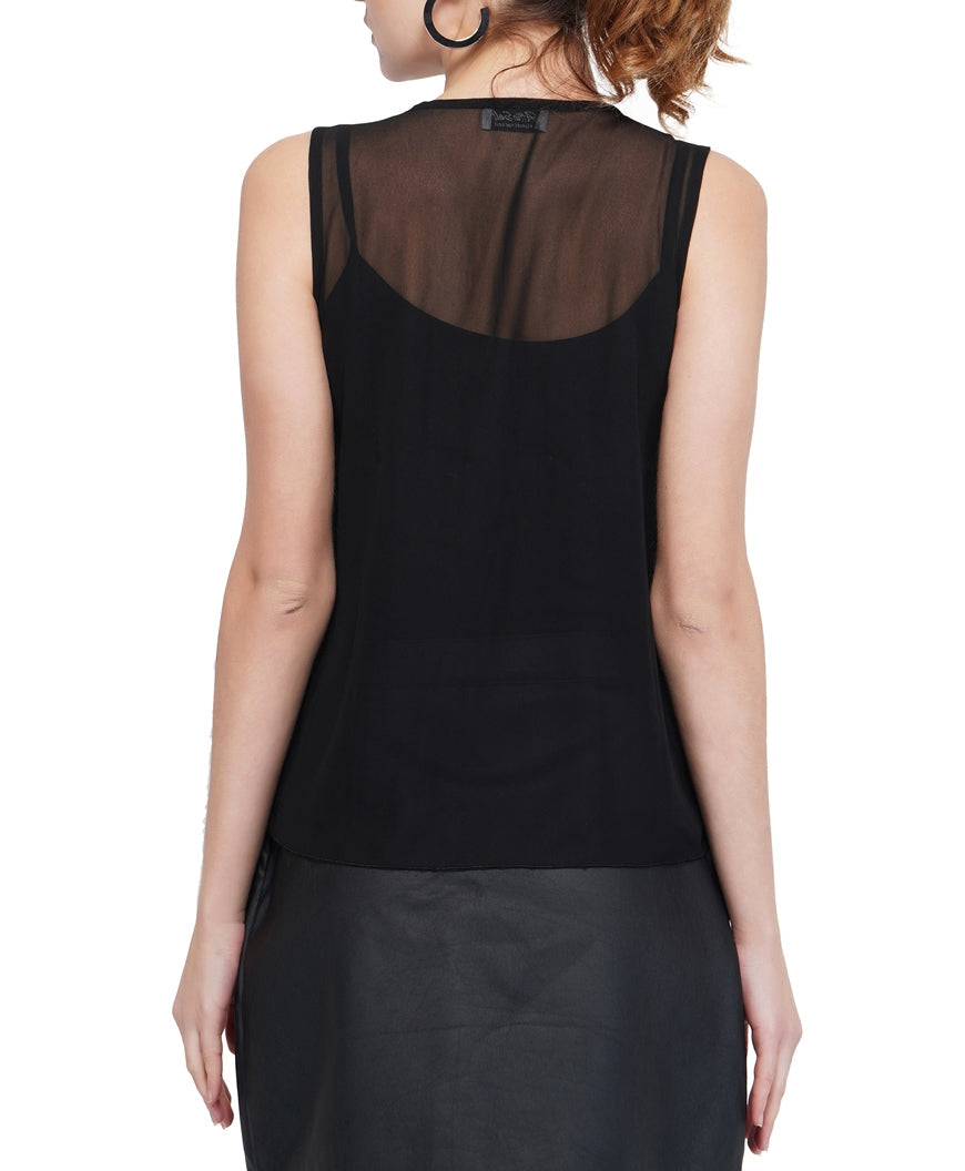 black on black tunic