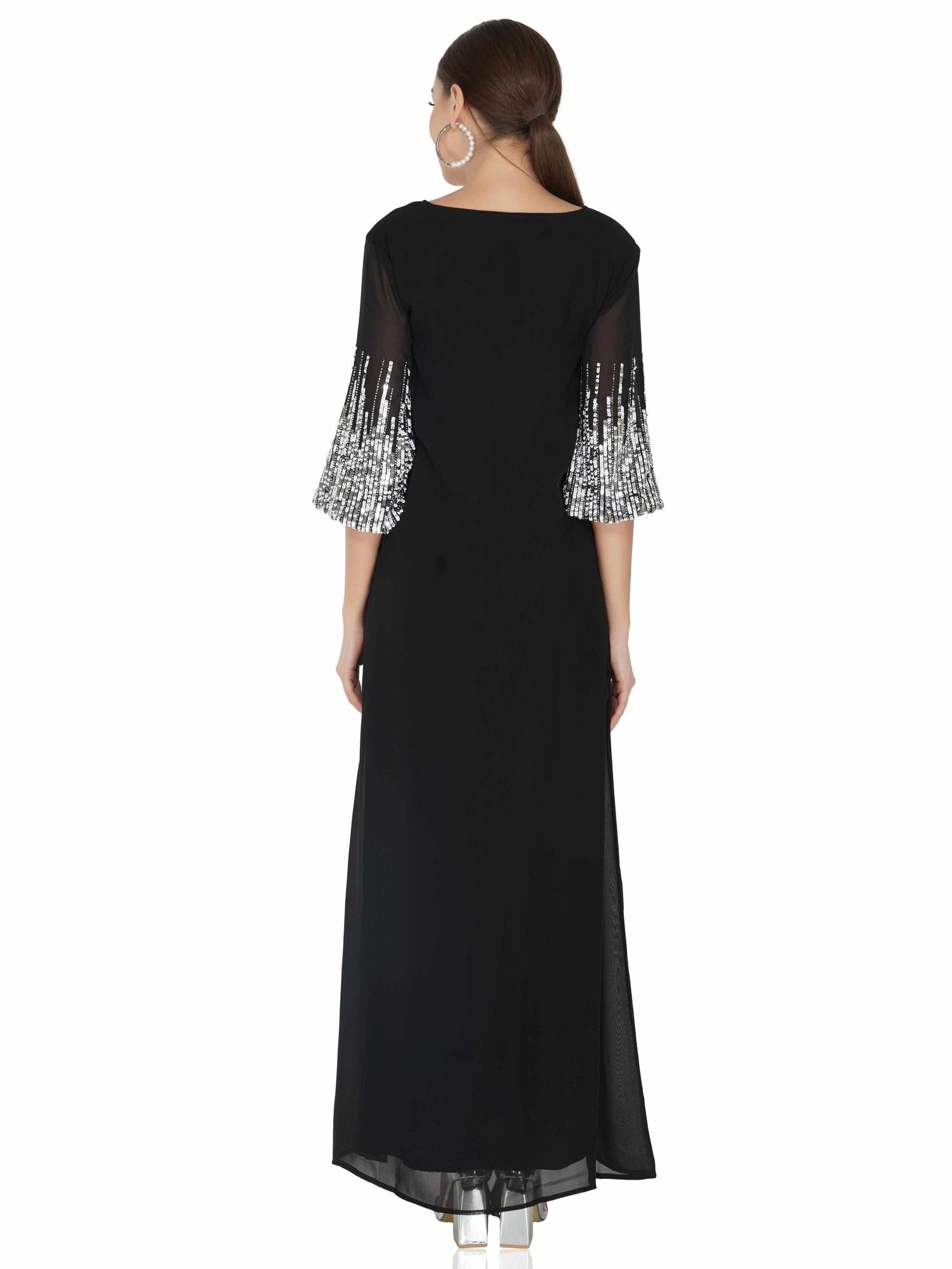 Sunrise sleeve embroidered maxi