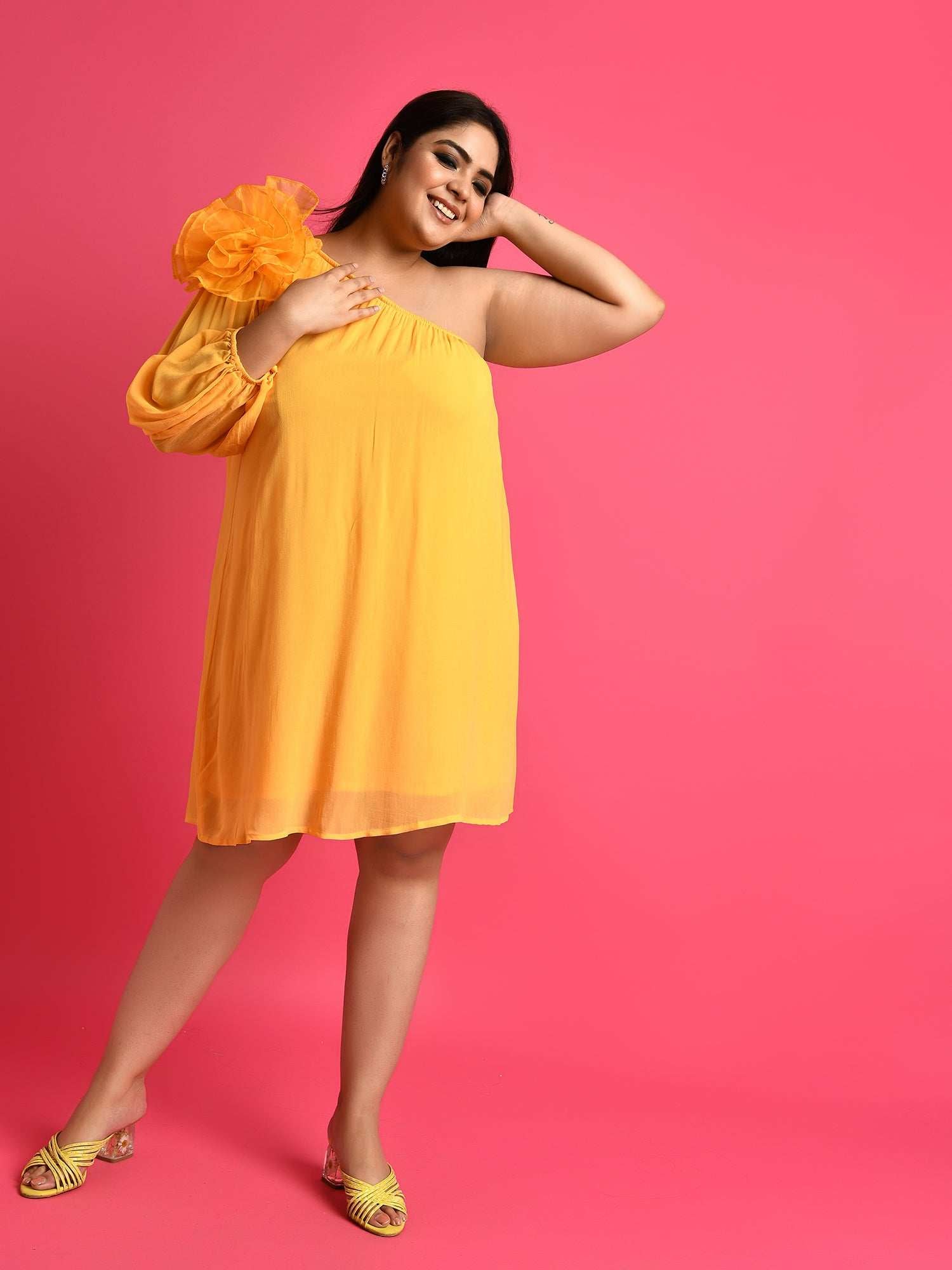 attic curves luxury vacay oversize floral loose dress