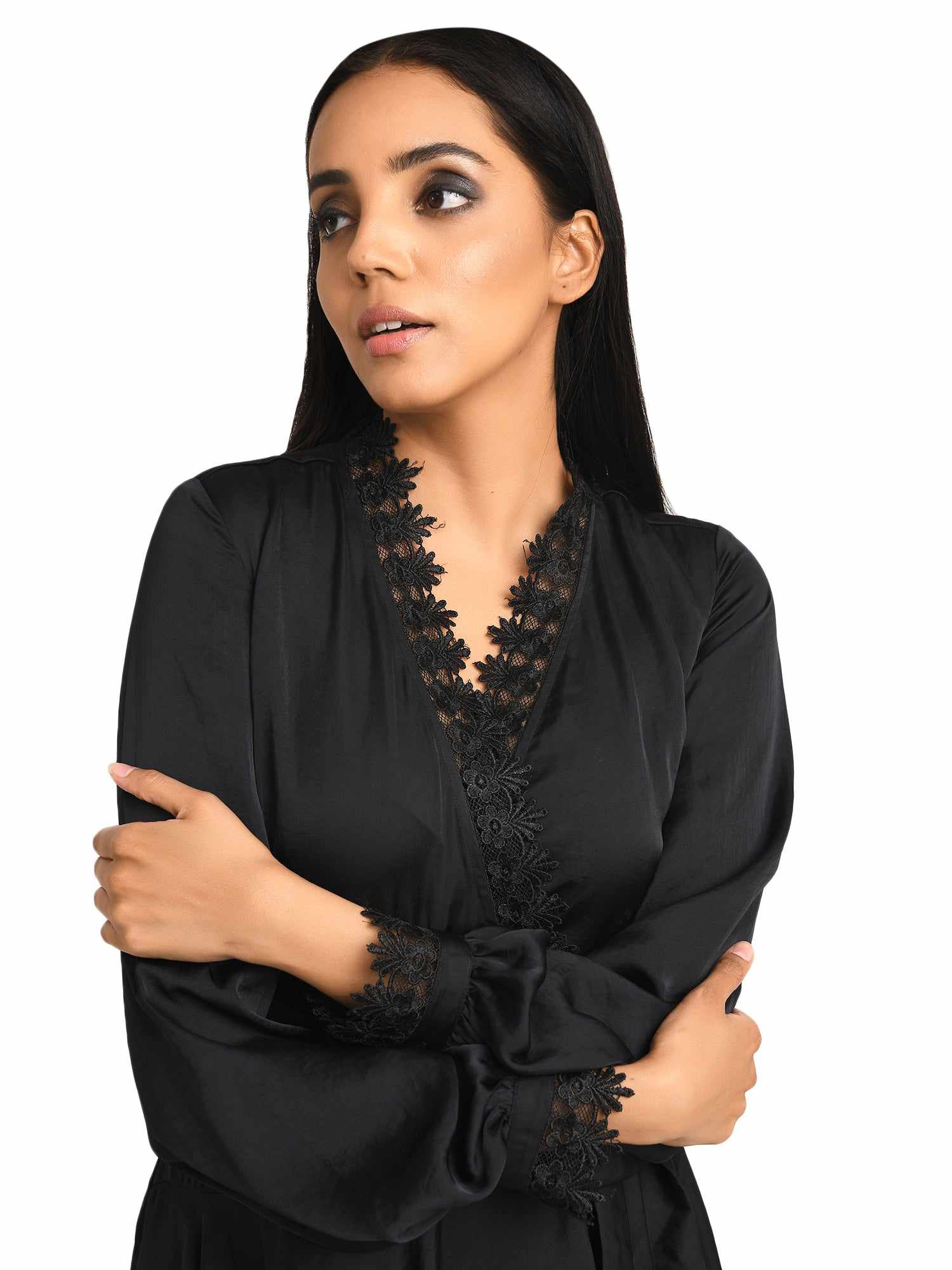 thats a wrap black stain dress