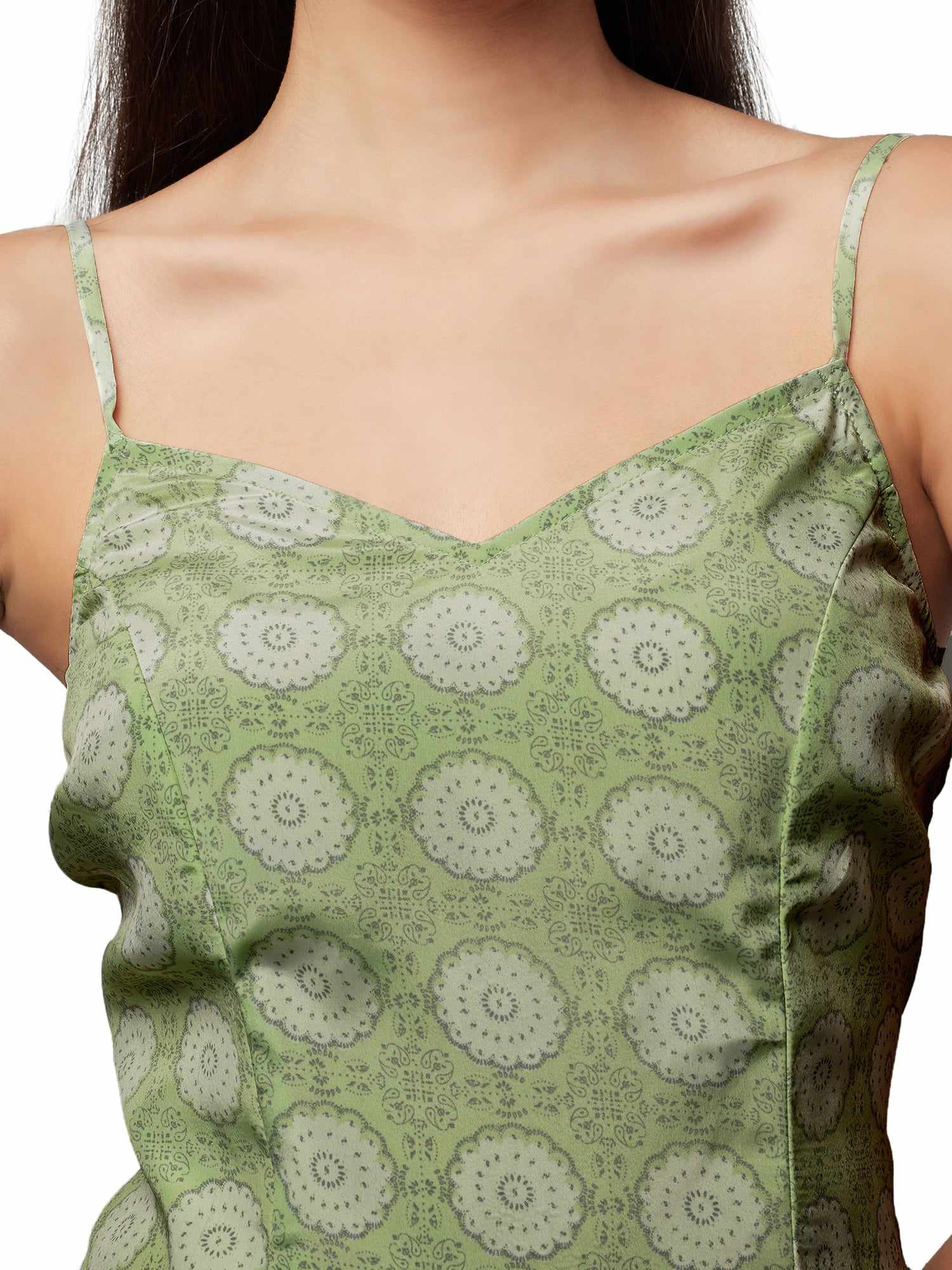 floral side slit dress