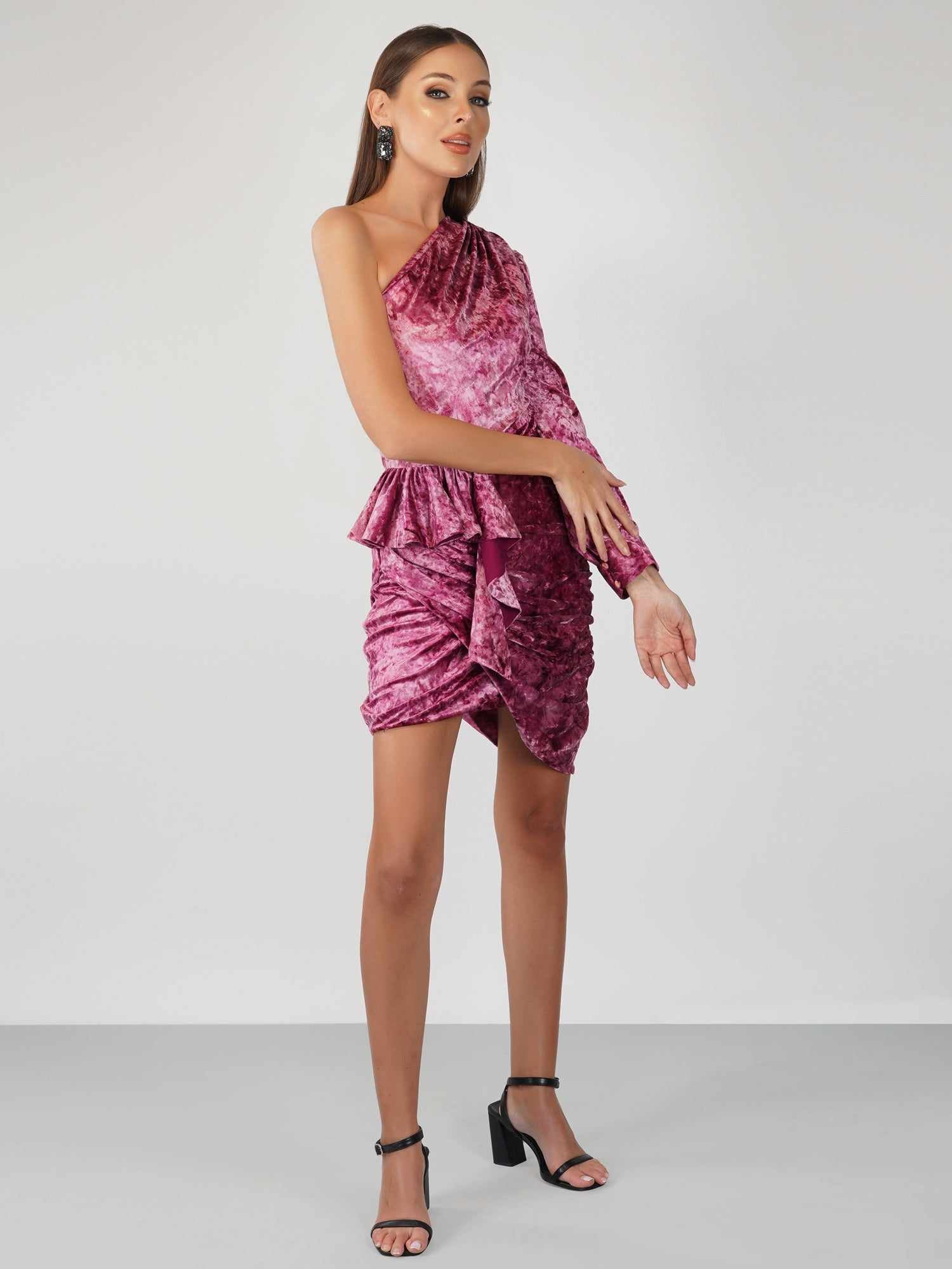 tie dye bodycon alexa velvet mini dress