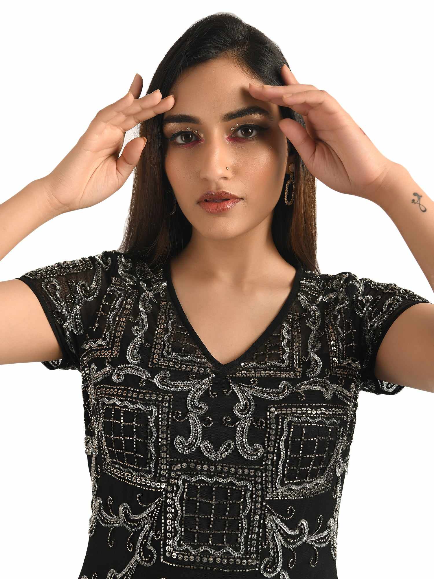 cinderella divine v neck gown