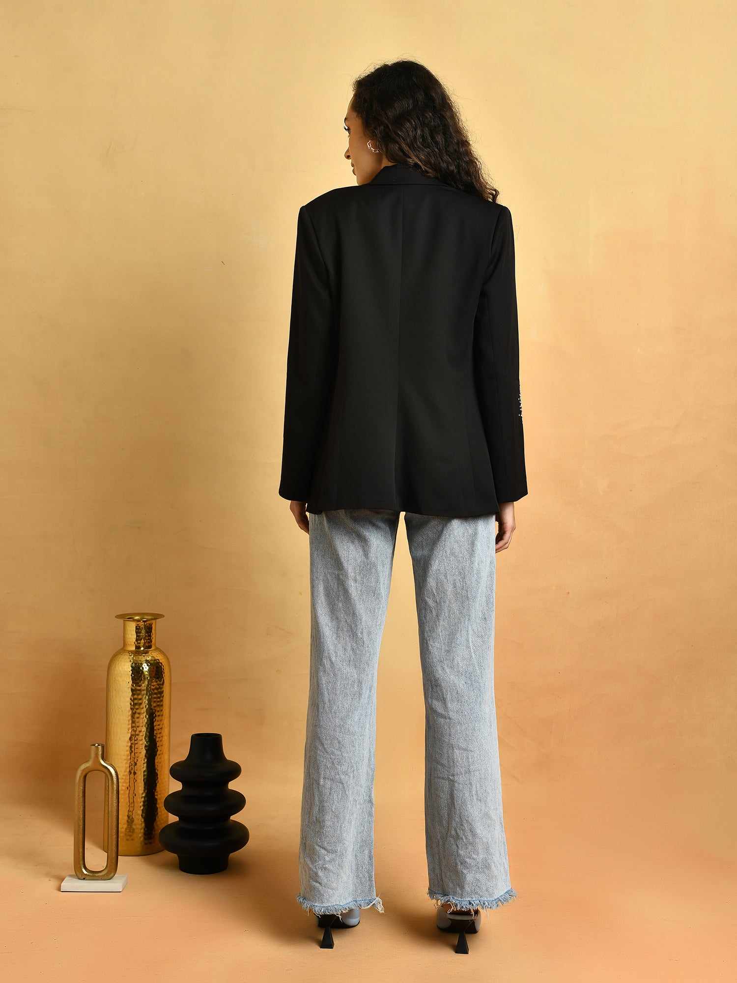 be bossy black deluxe blazer