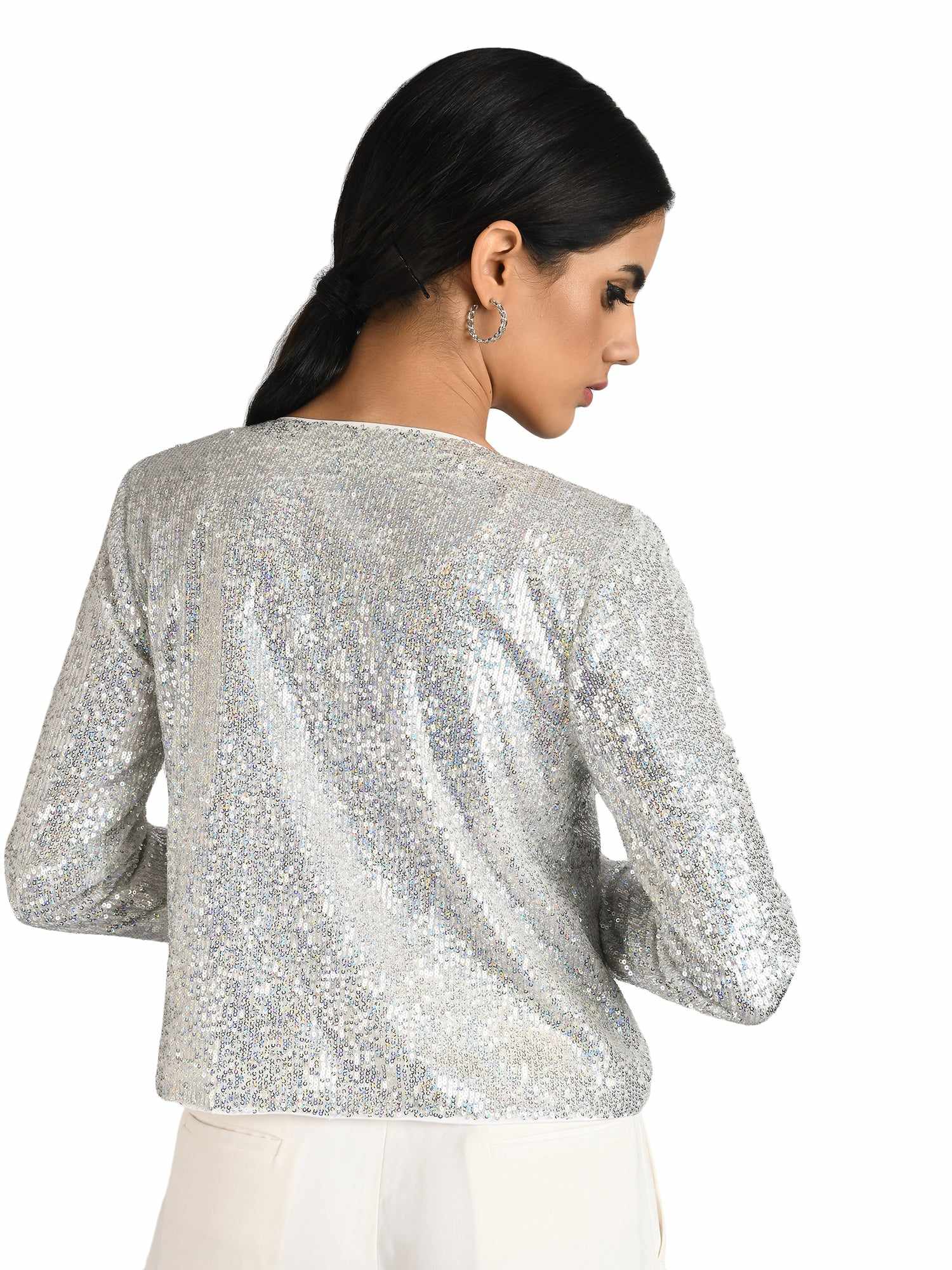 multicolor sequins jacket