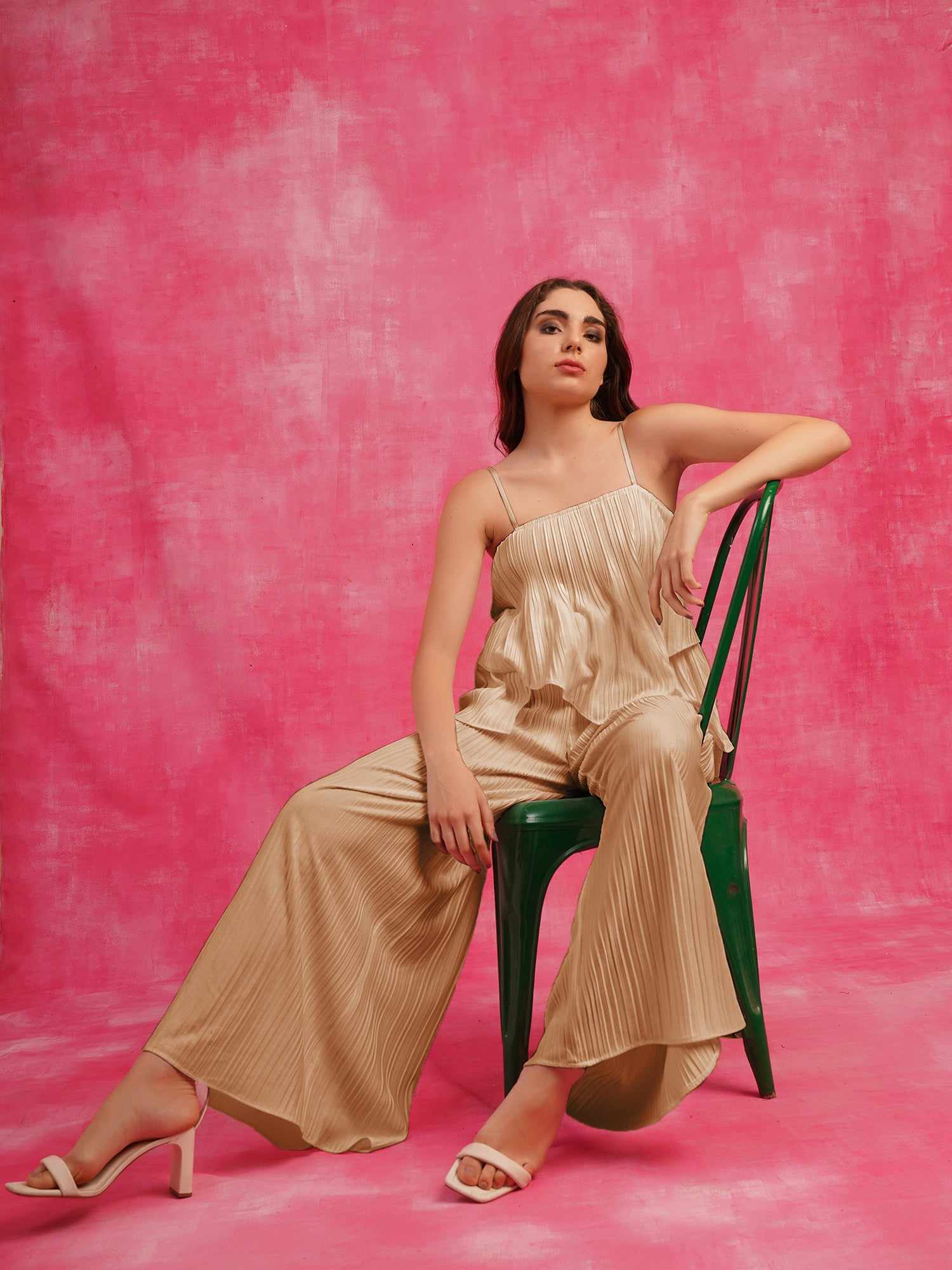 so stylish beige jumpsuit