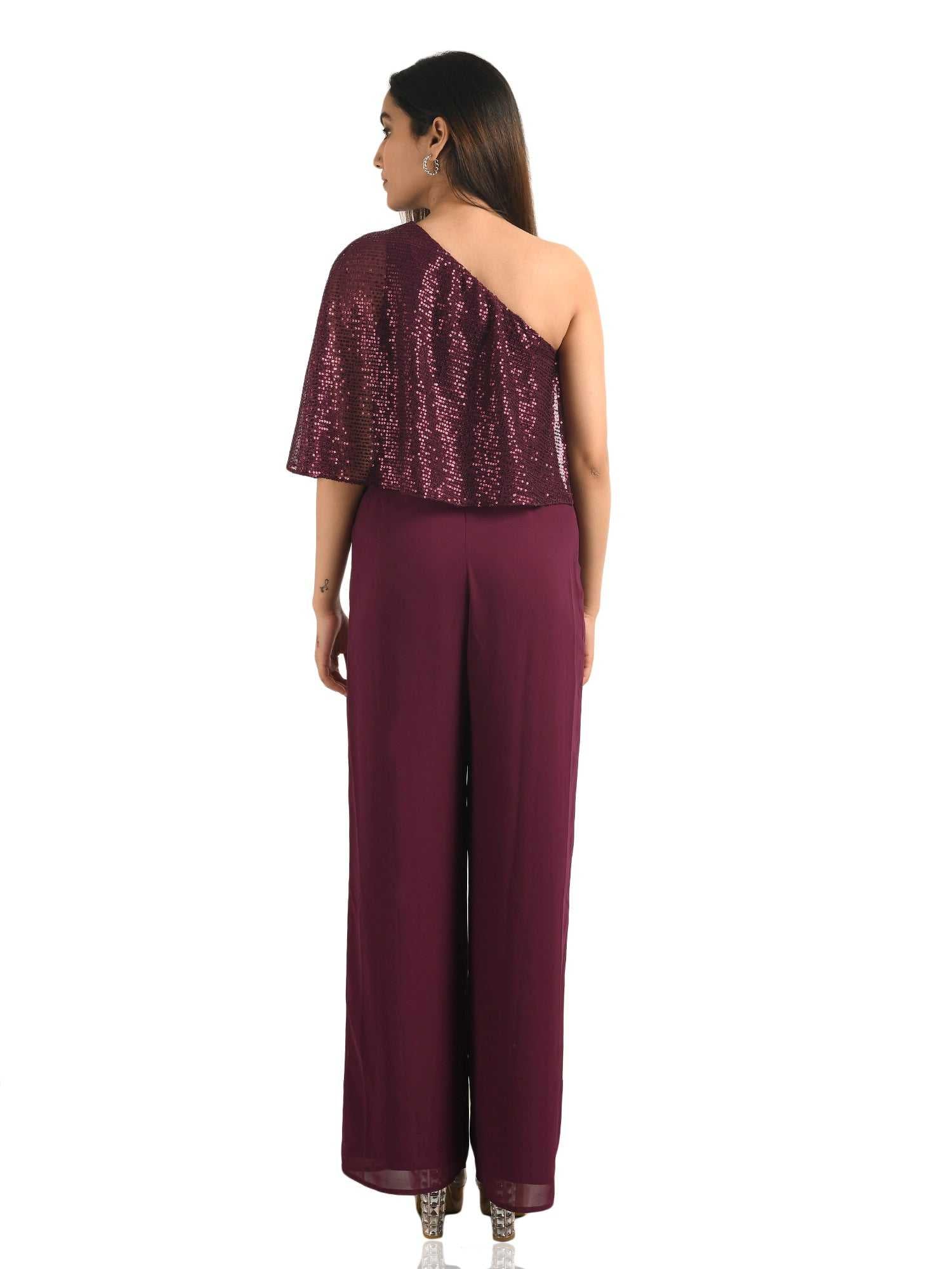 wine rocking it in jumpsuit