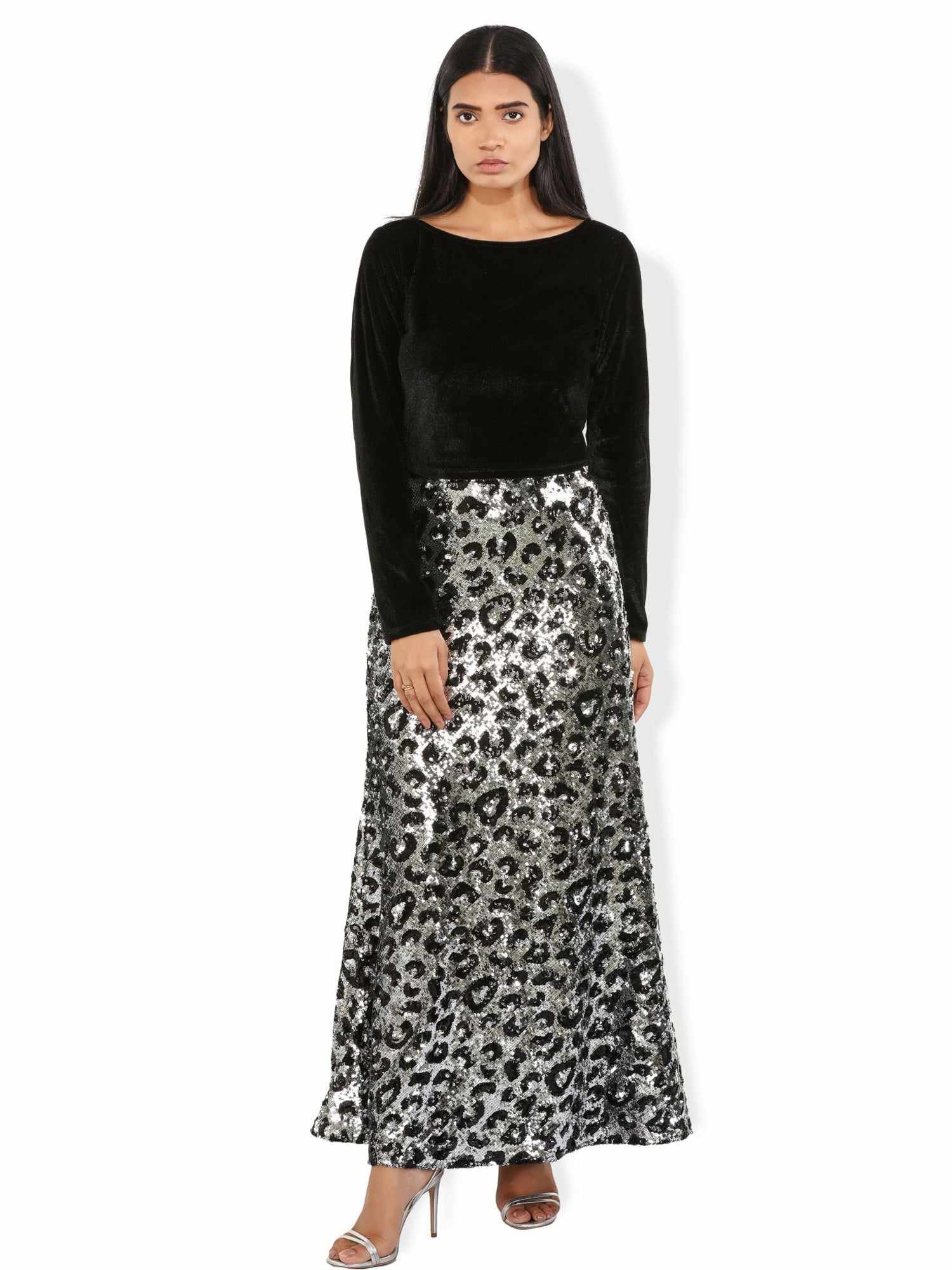 statement rich black velvet top