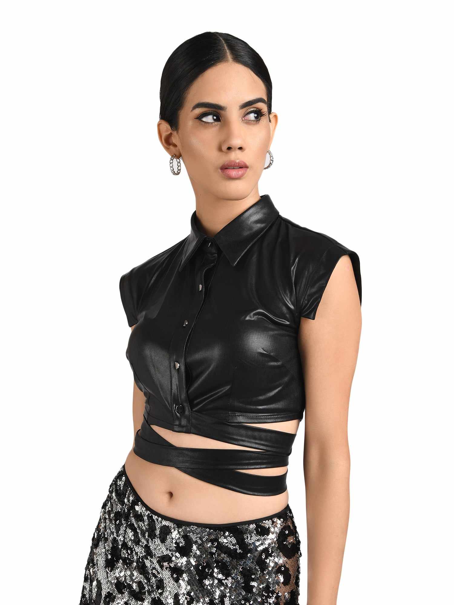 obestian metallic shirt