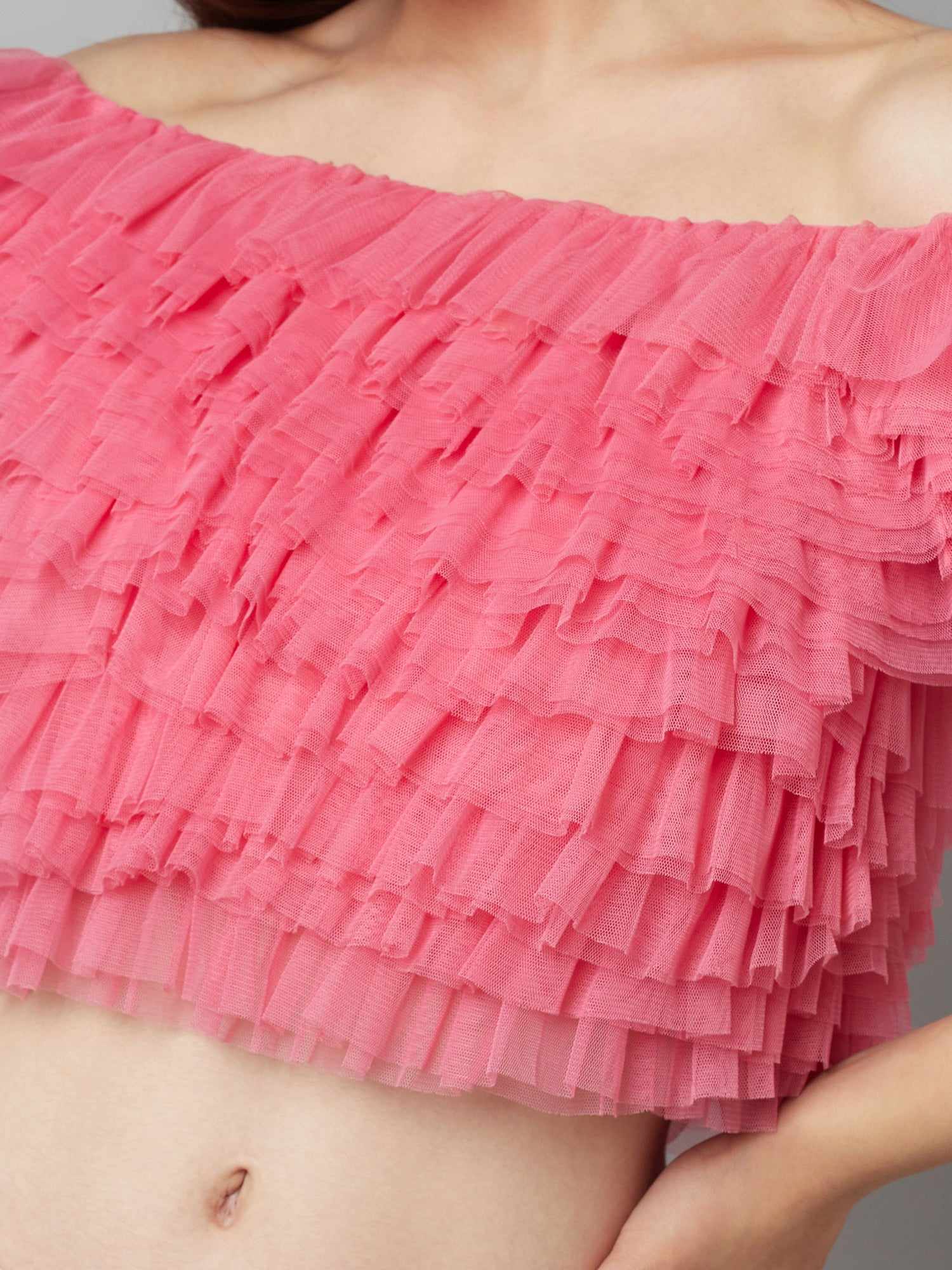 resort vacay multi layer ruffle top