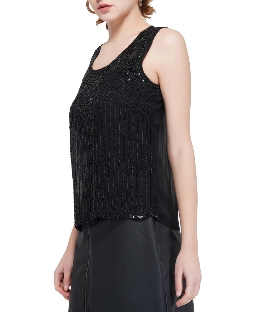 black on black tunic