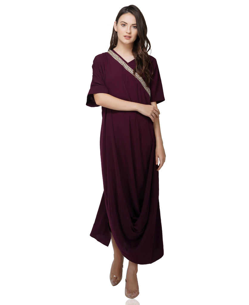 jewel placket dress