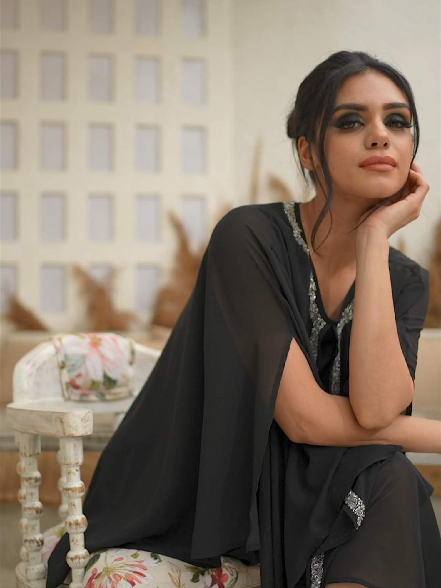 Mantle Style Layered Dress