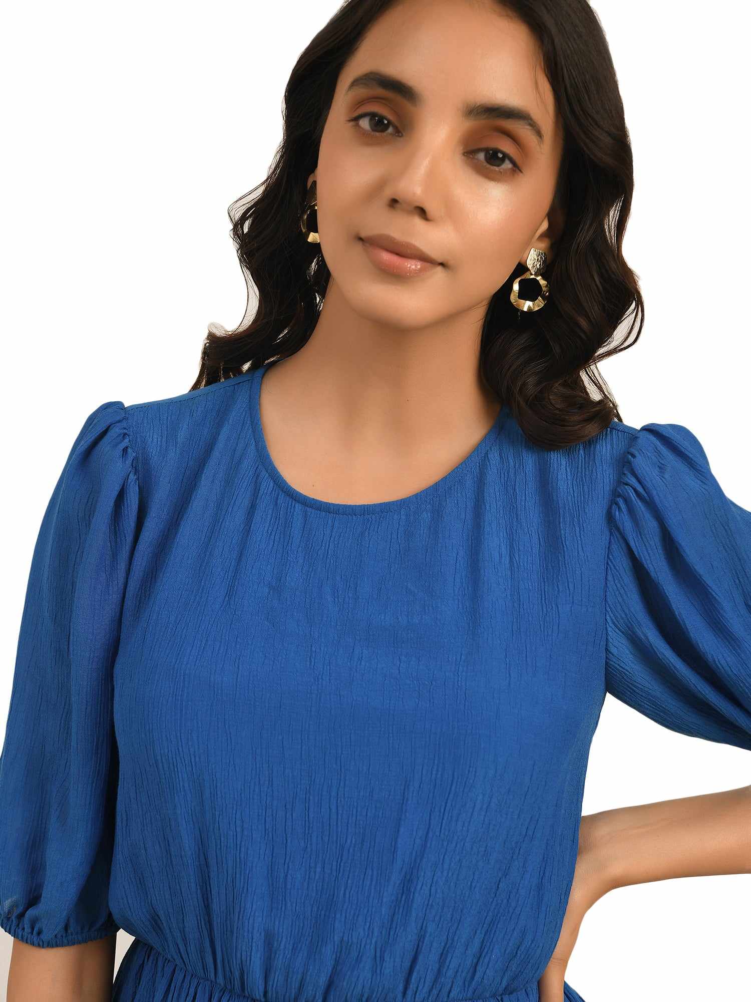 blue tier dress for resort vacay