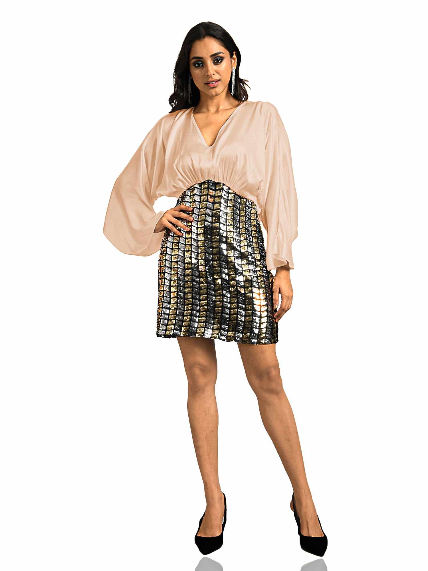 shimmer it real embellished dress