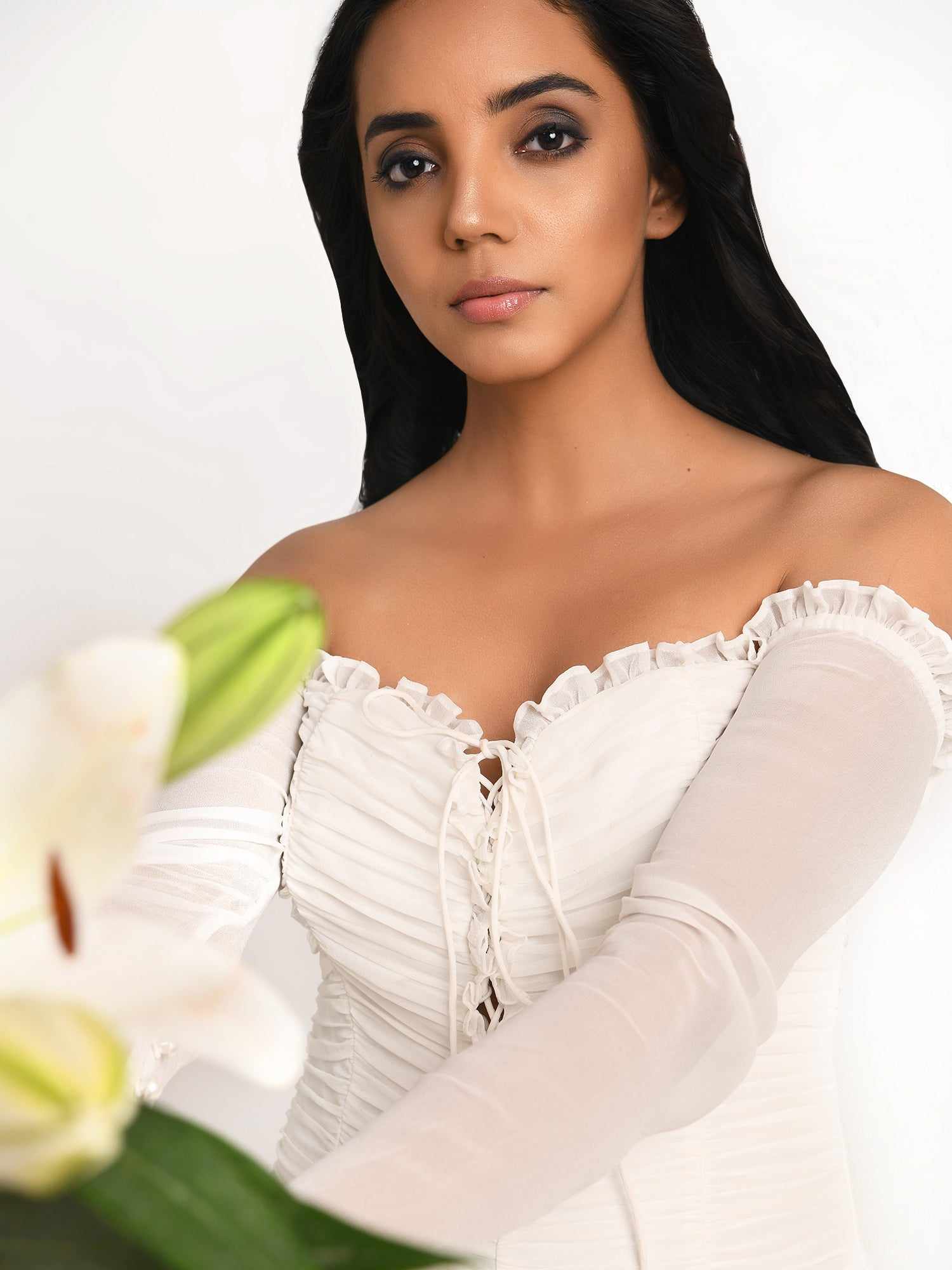 mini moments white mini dress