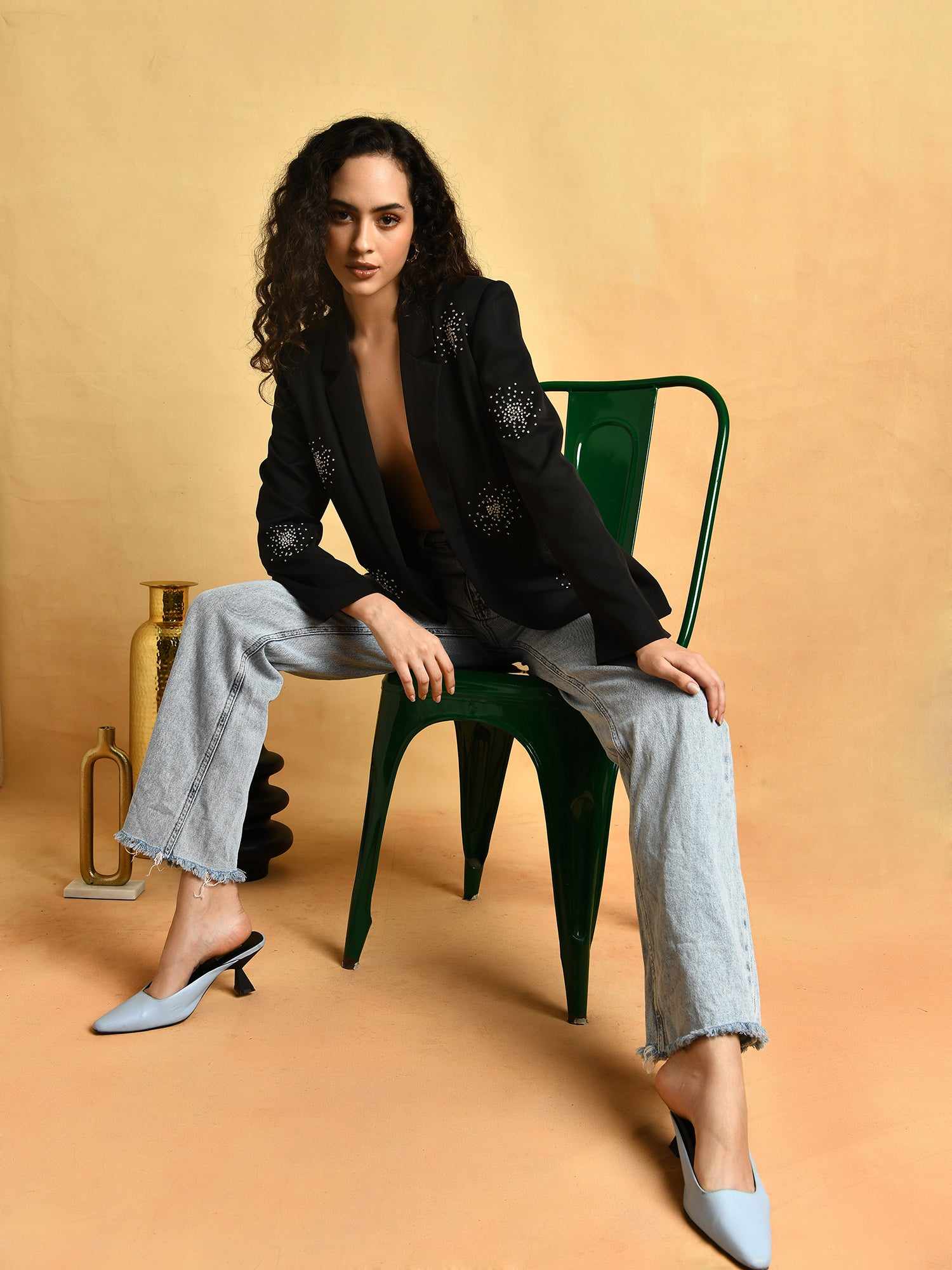 be bossy black deluxe blazer
