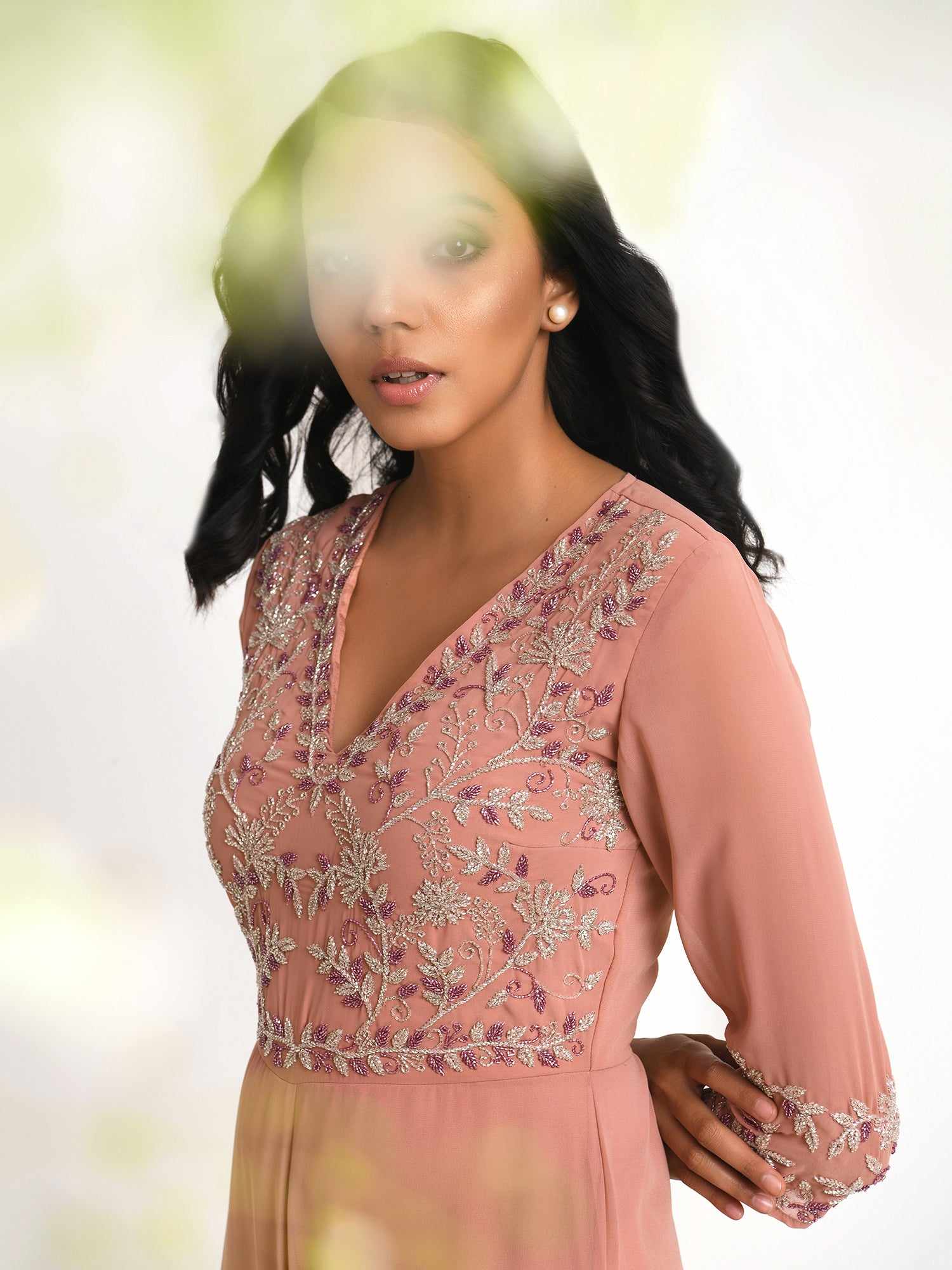 vanilla floral embroidery jumpsuit