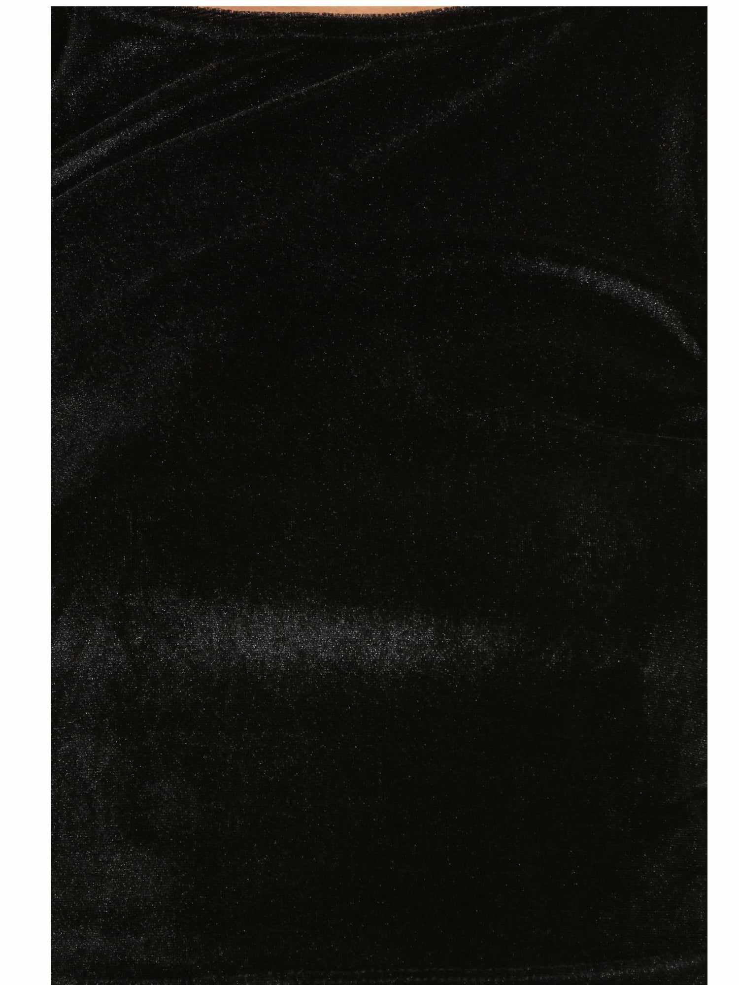 statement rich black velvet top