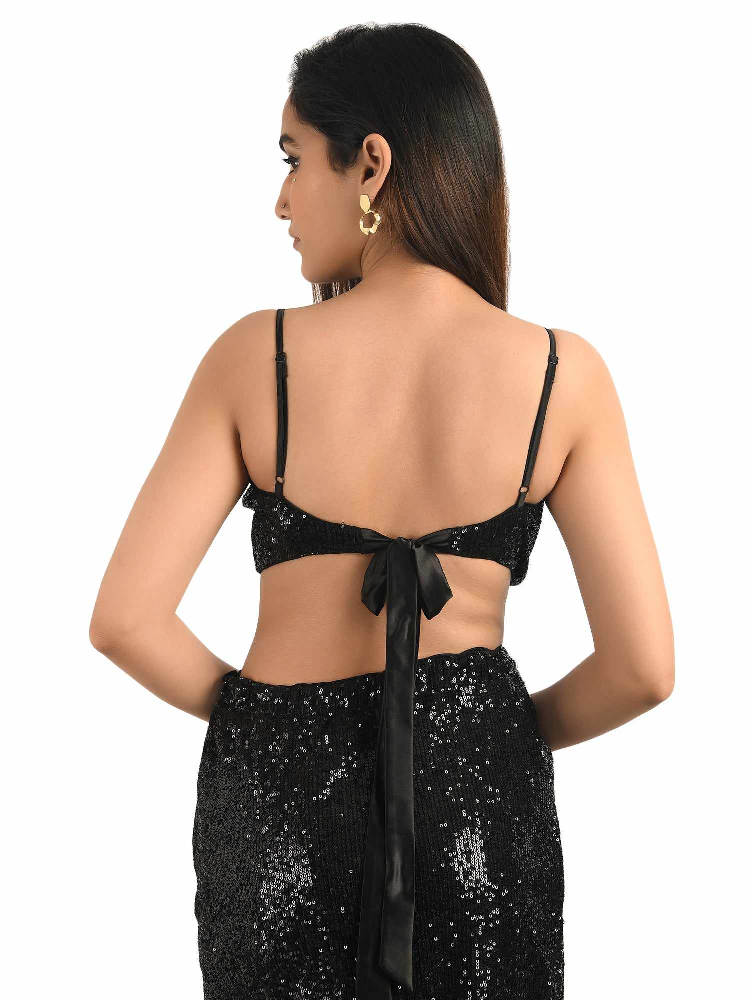 black on black crop top