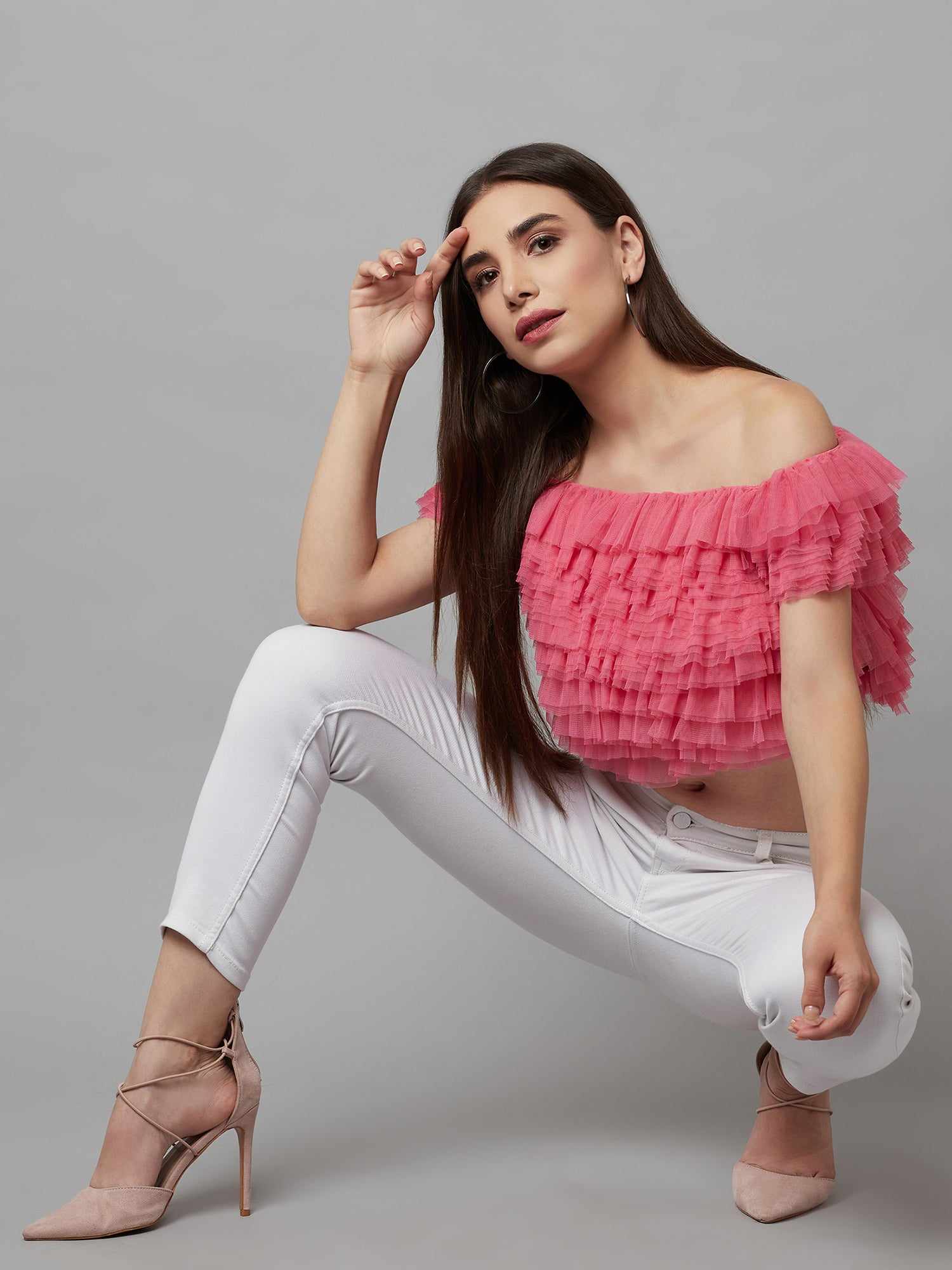 resort vacay multi layer ruffle top