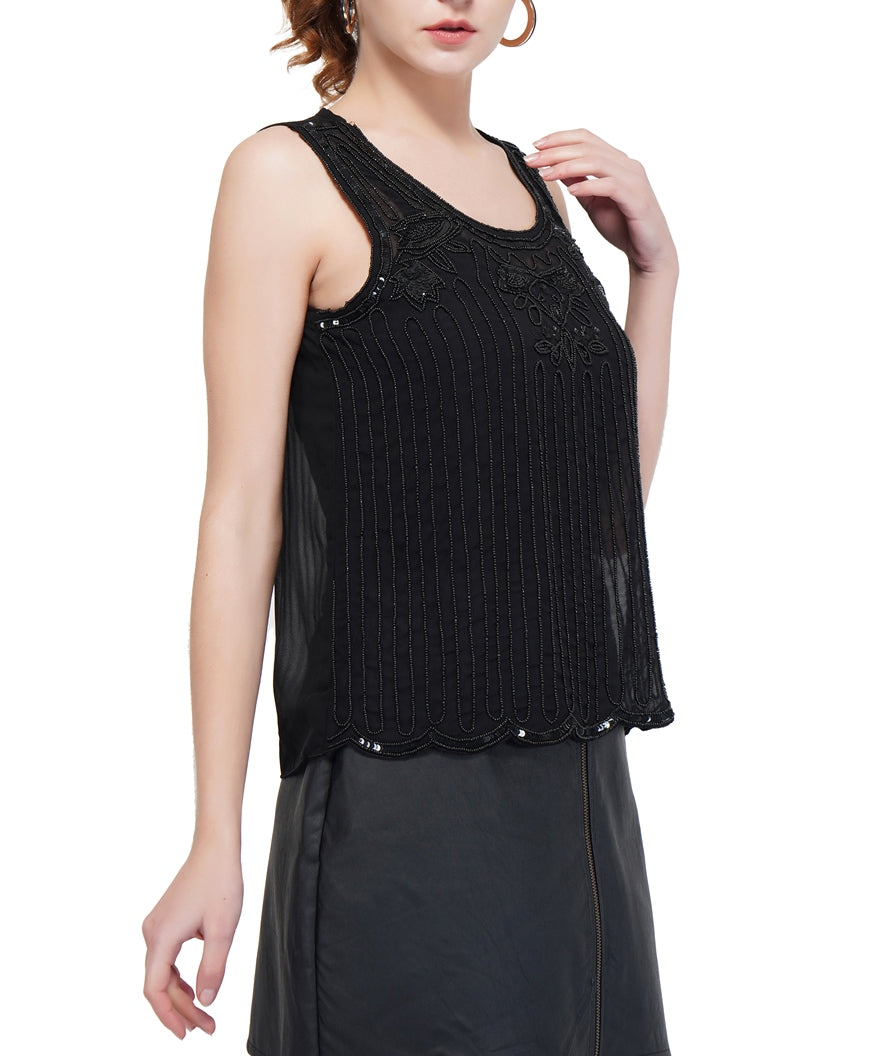 black on black tunic