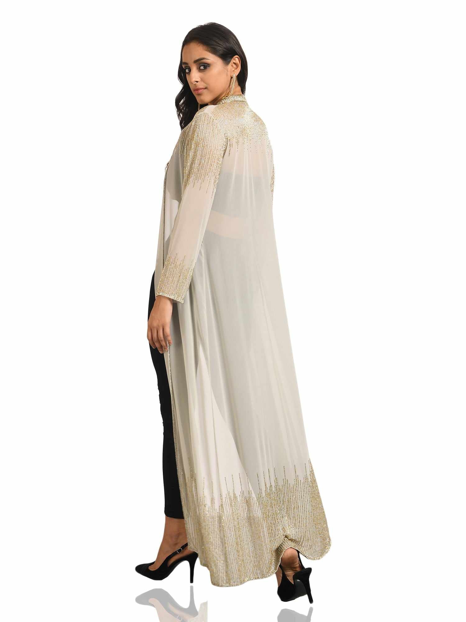 embellished long shrug