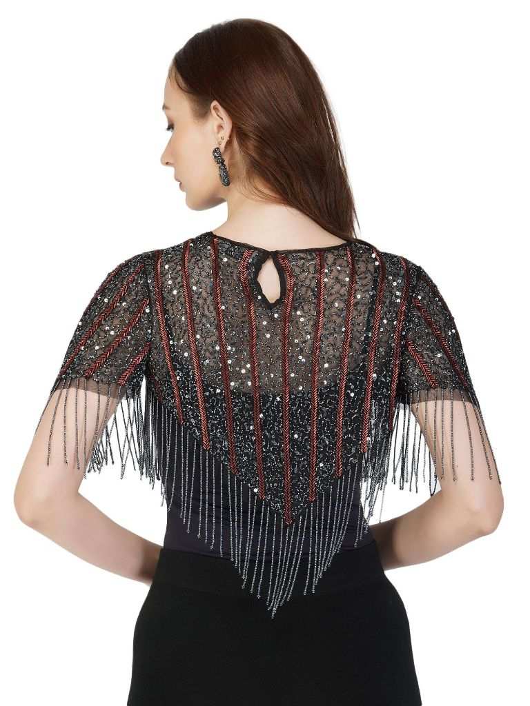 grey and bronze shrug