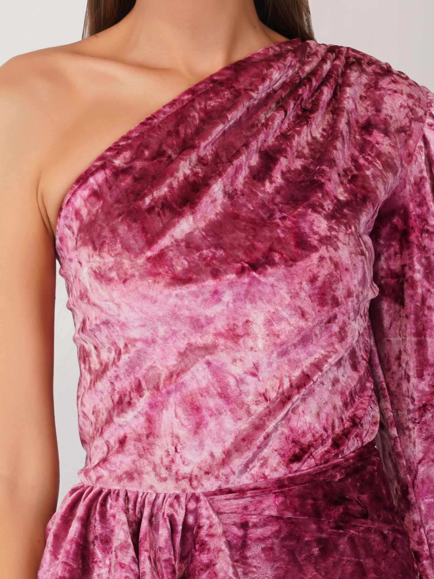 tie dye bodycon alexa velvet mini dress