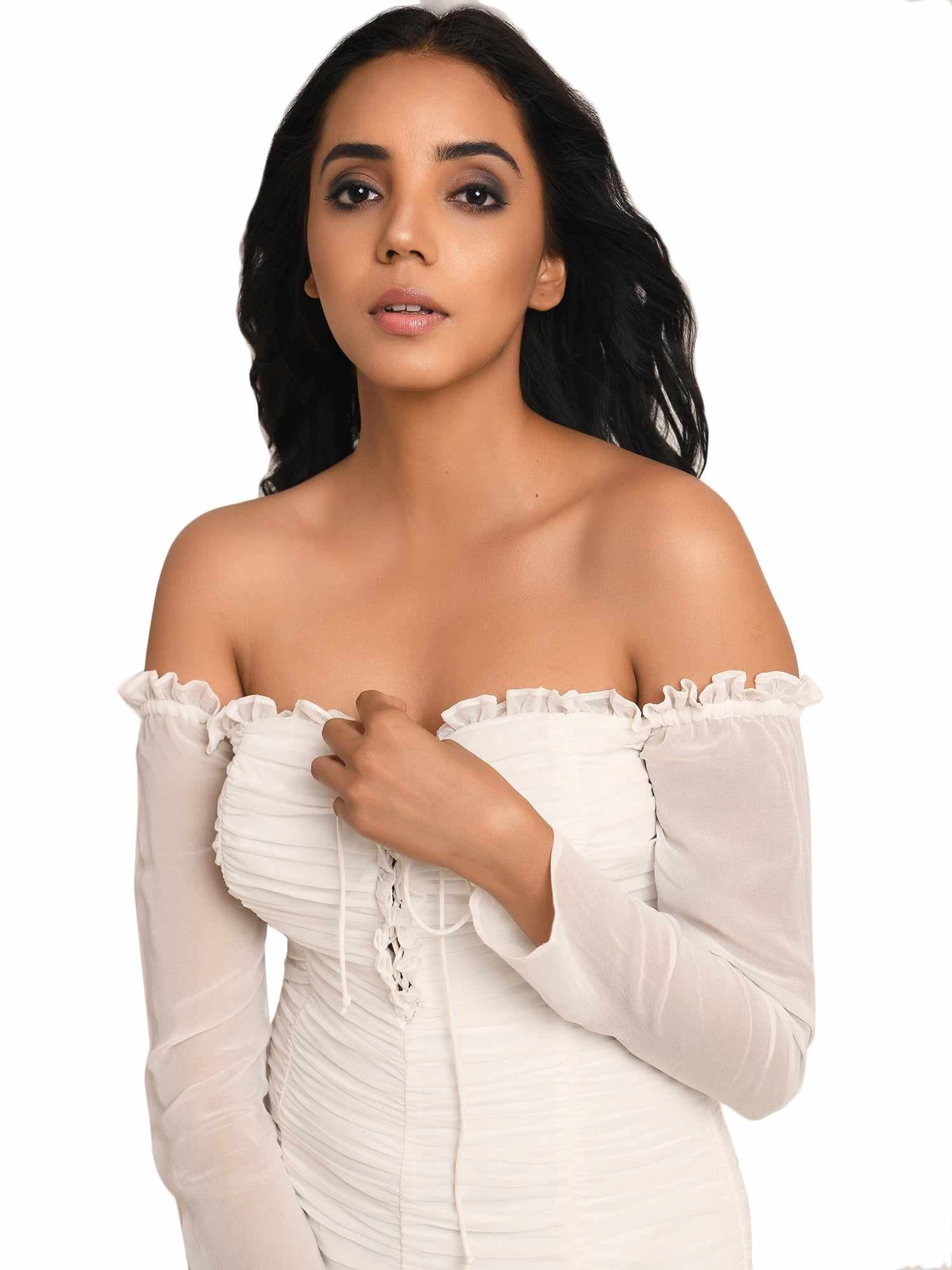 mini moments white mini dress