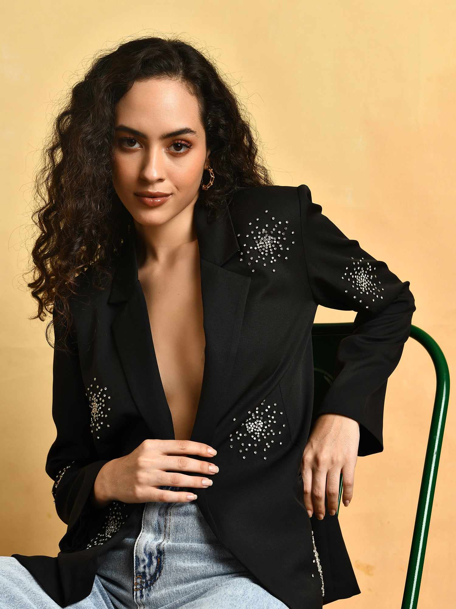 be bossy black deluxe blazer