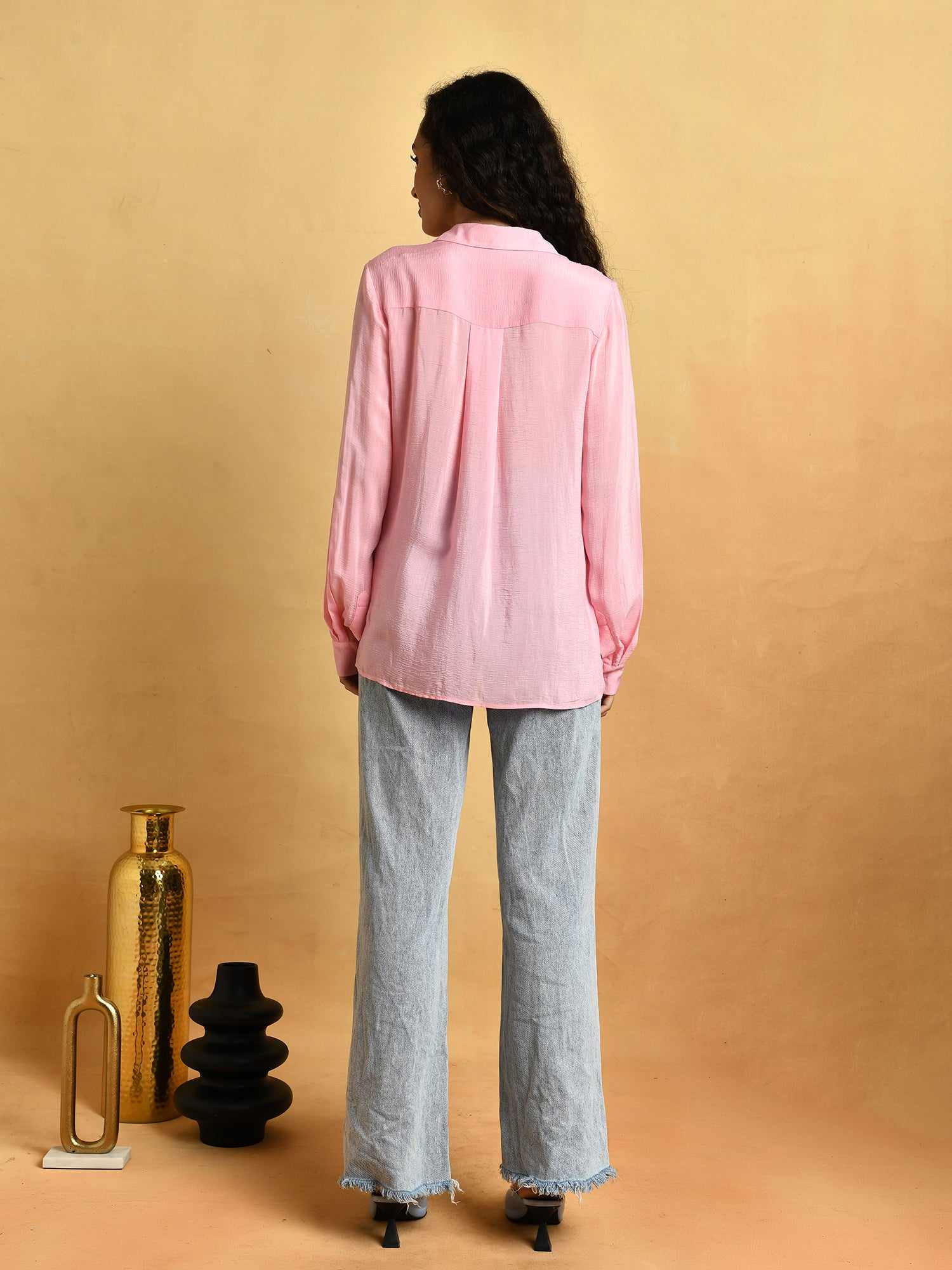 deluxe embellished pink shirt