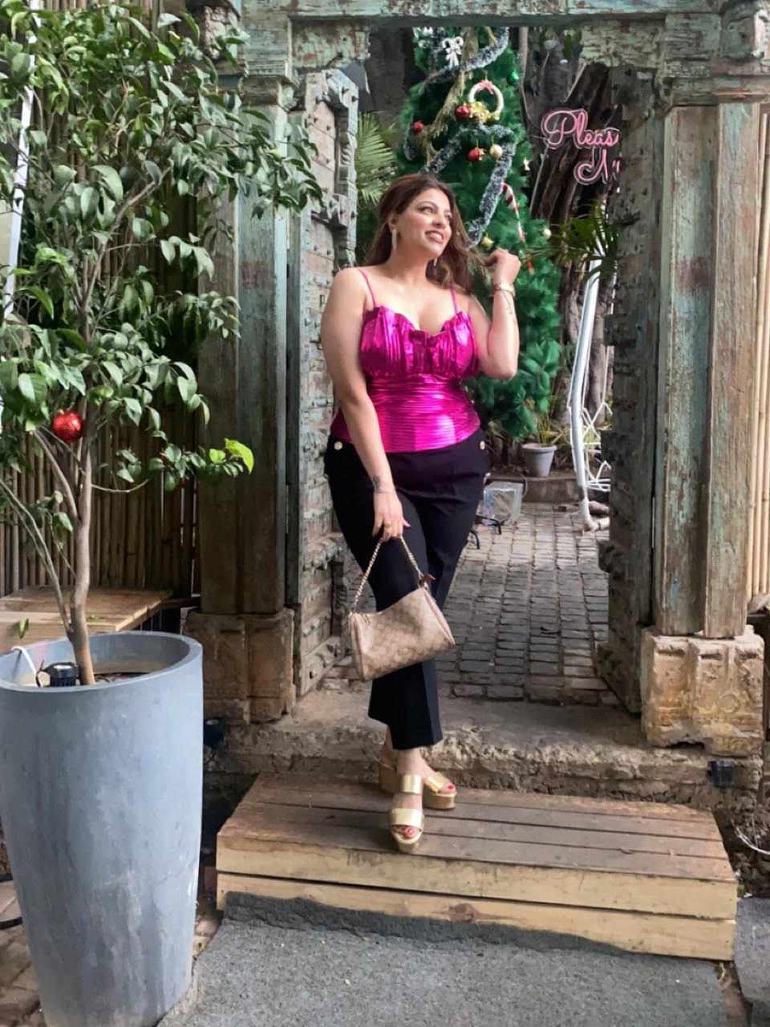 Hot Pink Ruffled Top