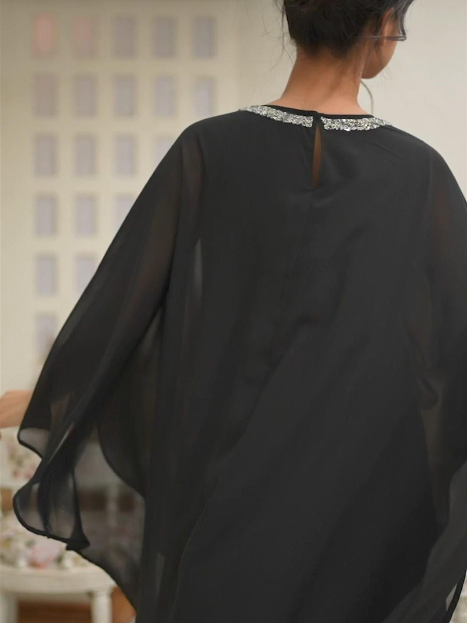 Mantle Style Layered Dress