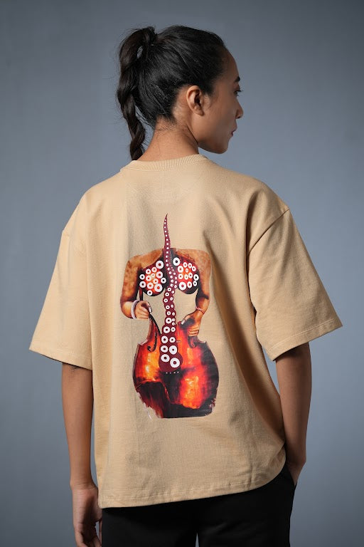 SUCKERS OF THE GUITAR TEE BEIGE