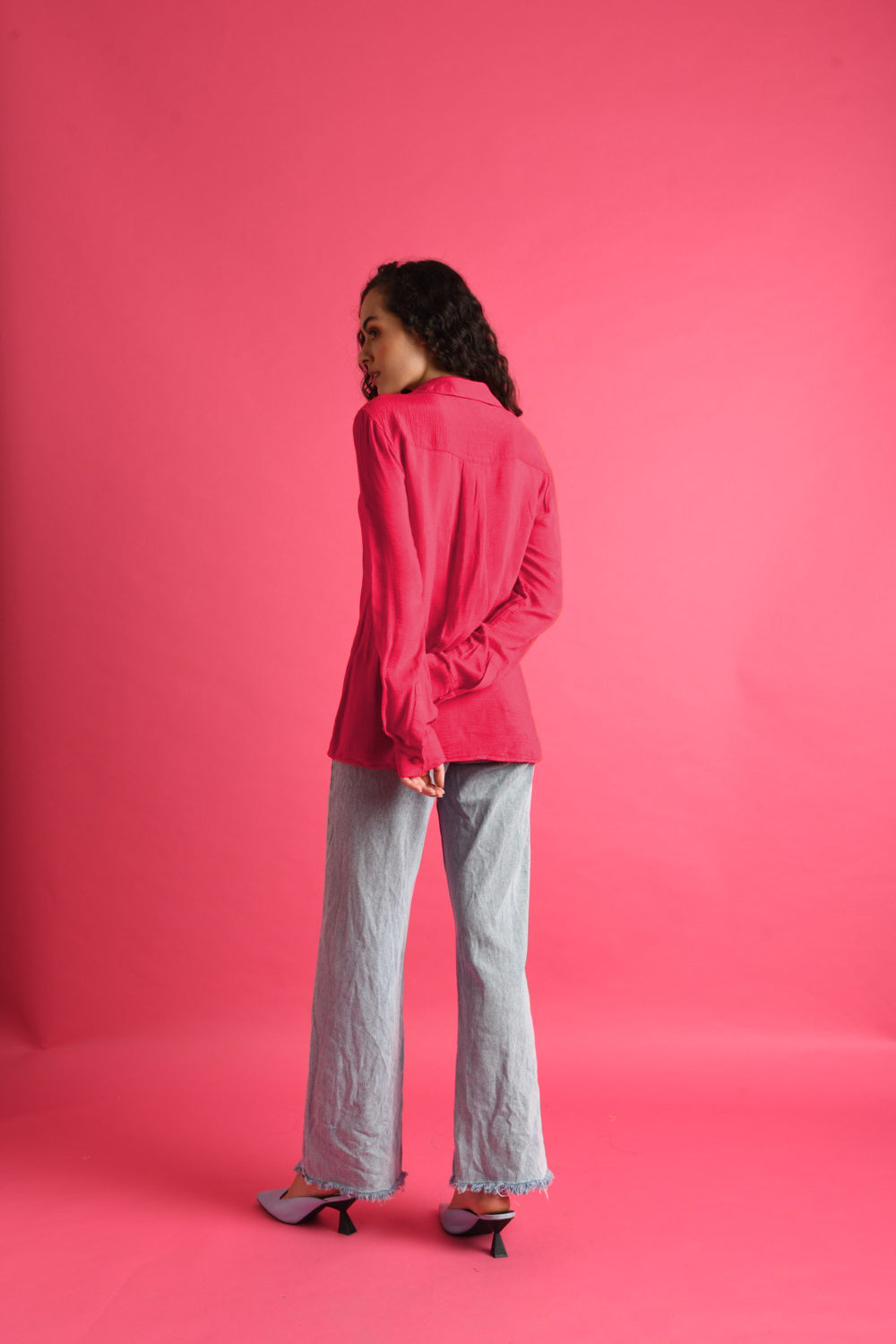 deluxe embellished pink shirt  
