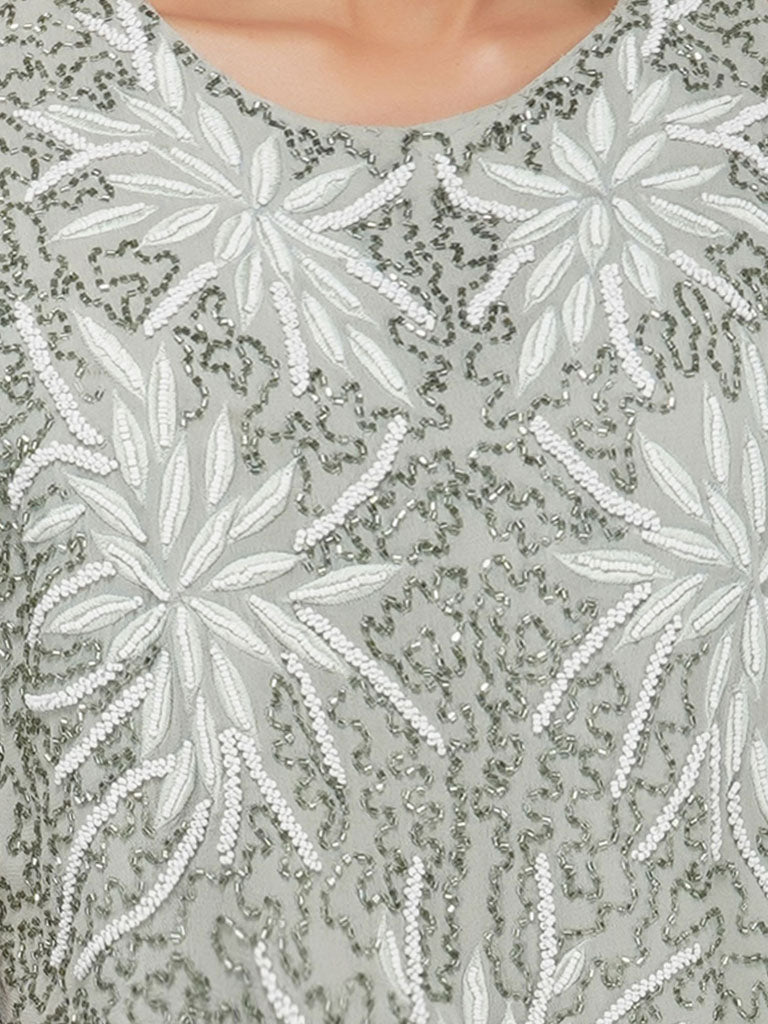 beaded pink sleeveless tank top