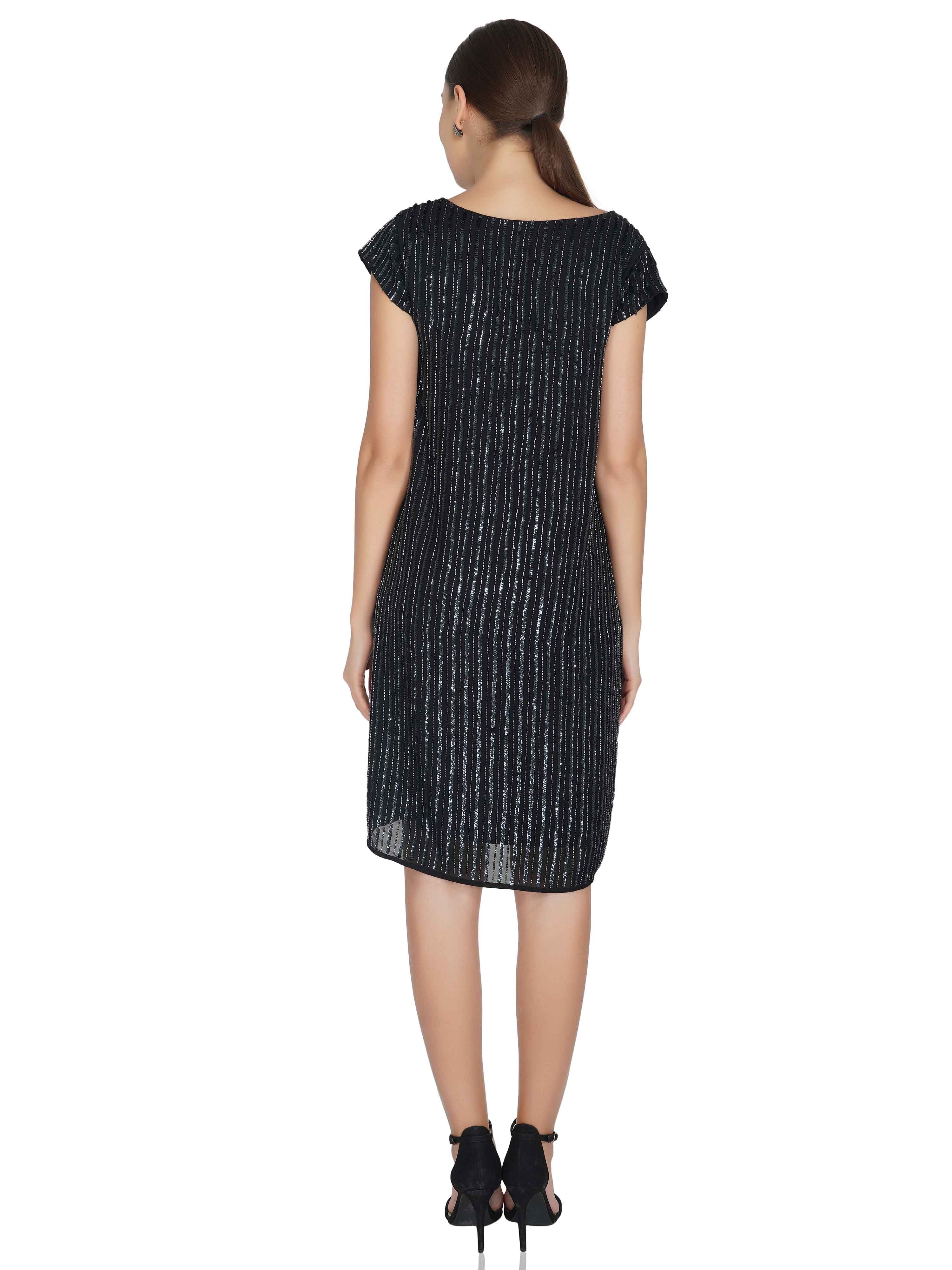 Attic Salt Sequins and beaded sheath