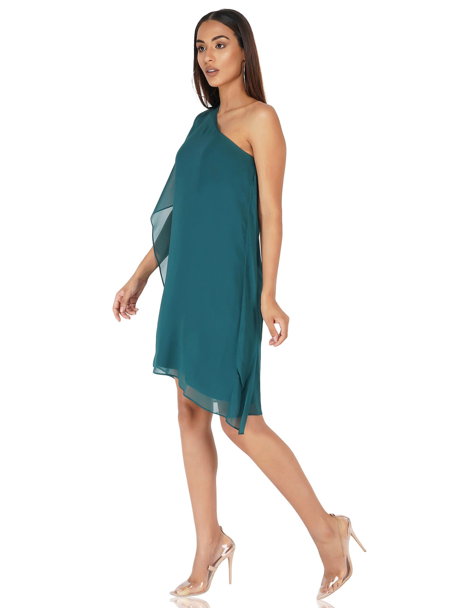 Attic Salt One Shoulder Green Dress