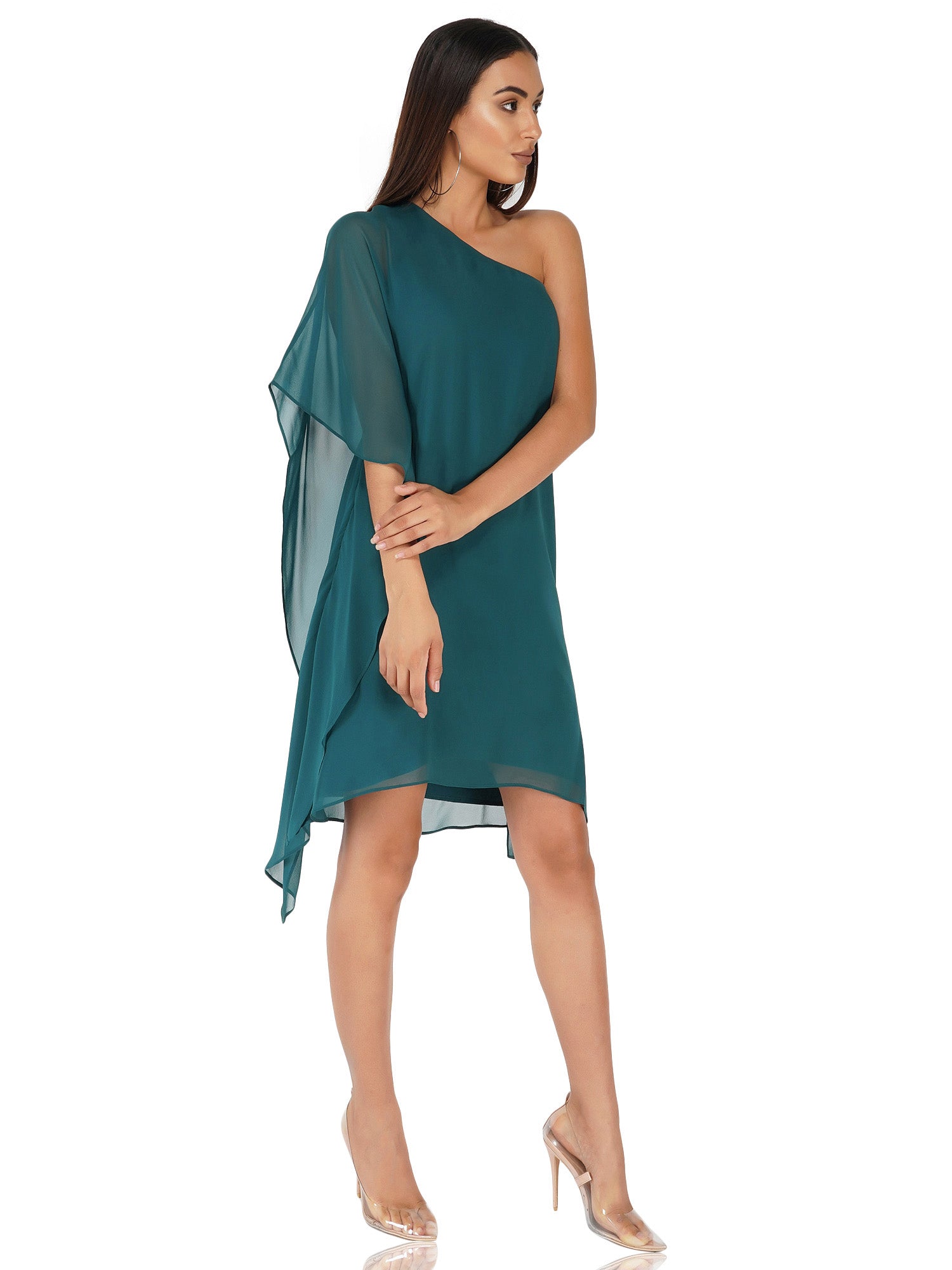 Attic Salt One Shoulder Green Dress
